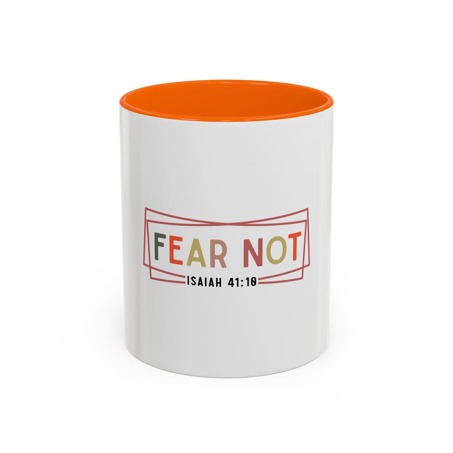 Inspirational Coffee Mug - Fear Not Isaiah 41:10, Motivational Gift, Christian Decor, Office Mug, Faith-Based Kitchenware