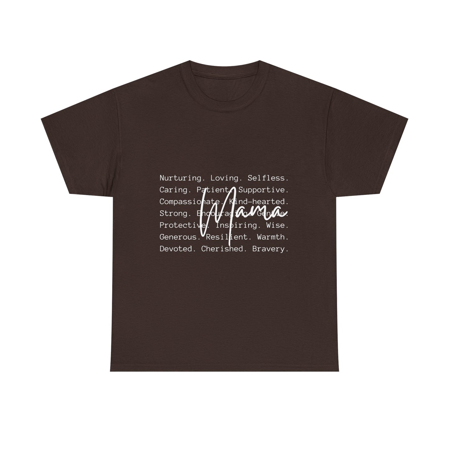 Inspirational Unisex Heavy Cotton Tee - Nurturing, Loving, Supportive Design