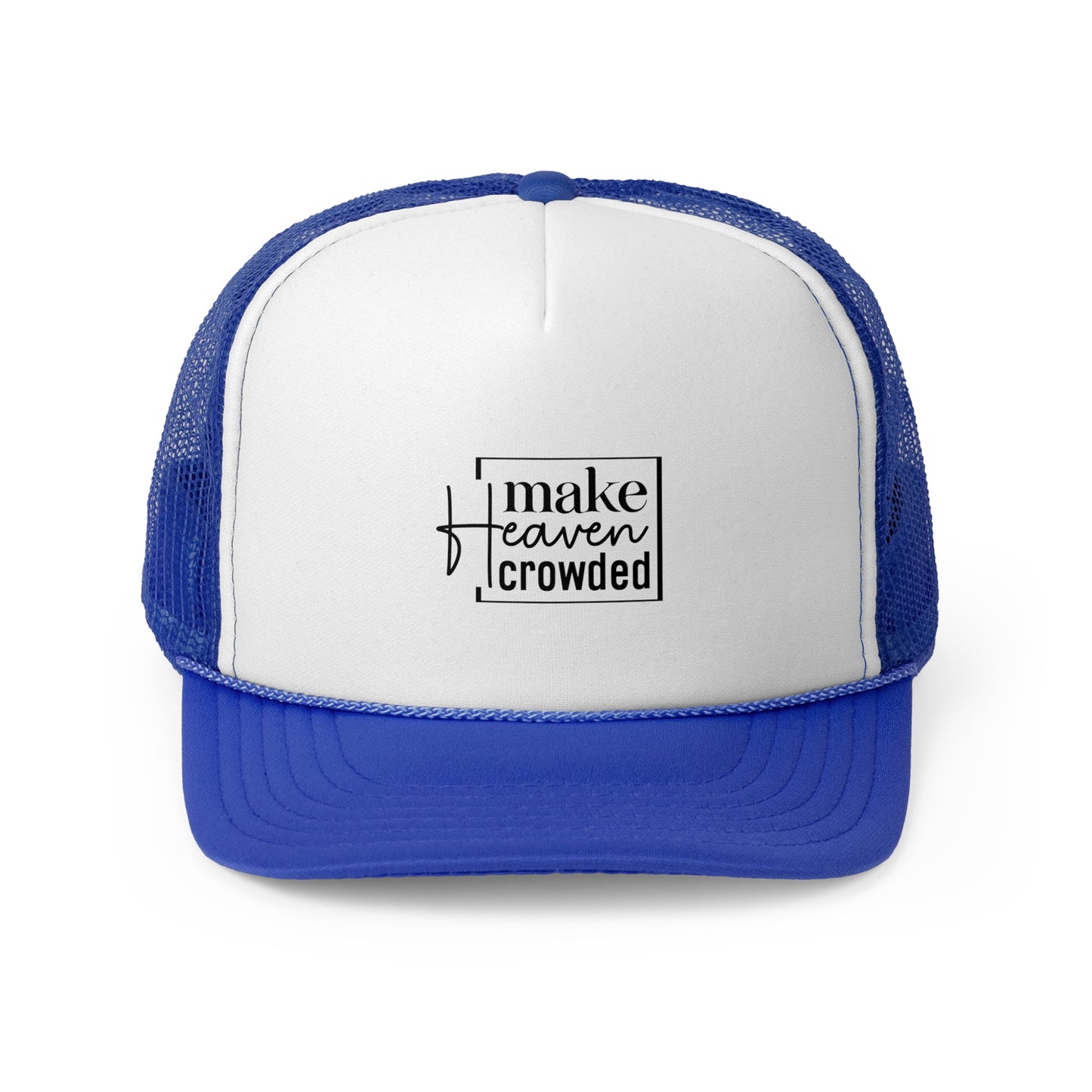 Heaven Crowded Trucker Cap | Casual Faith Hat | Gift for Believers | Christian Cap | Summer Accessory | Outdoor Fun