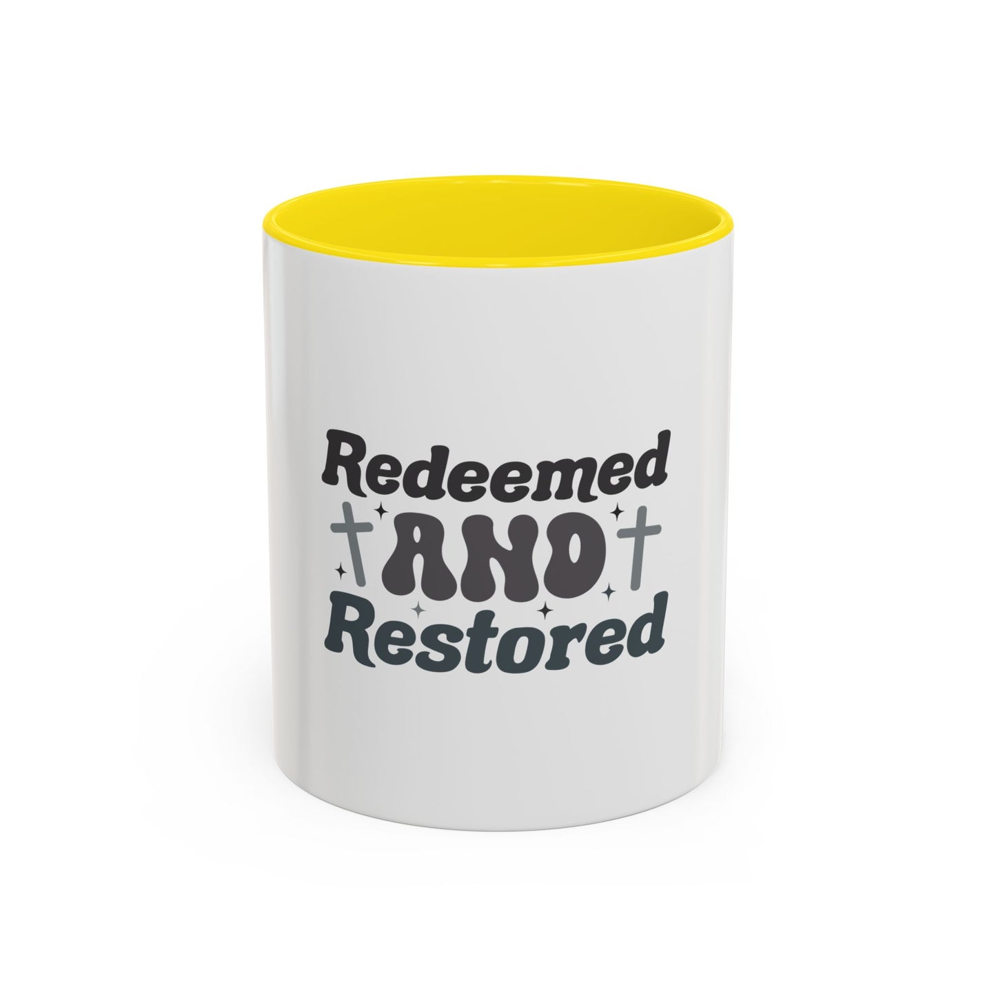 Redeemed and Restored Coffee Mug - Inspirational Drinkware for Faith, Unity, Gifts for Friends, Encouragement, Home & Office Decor