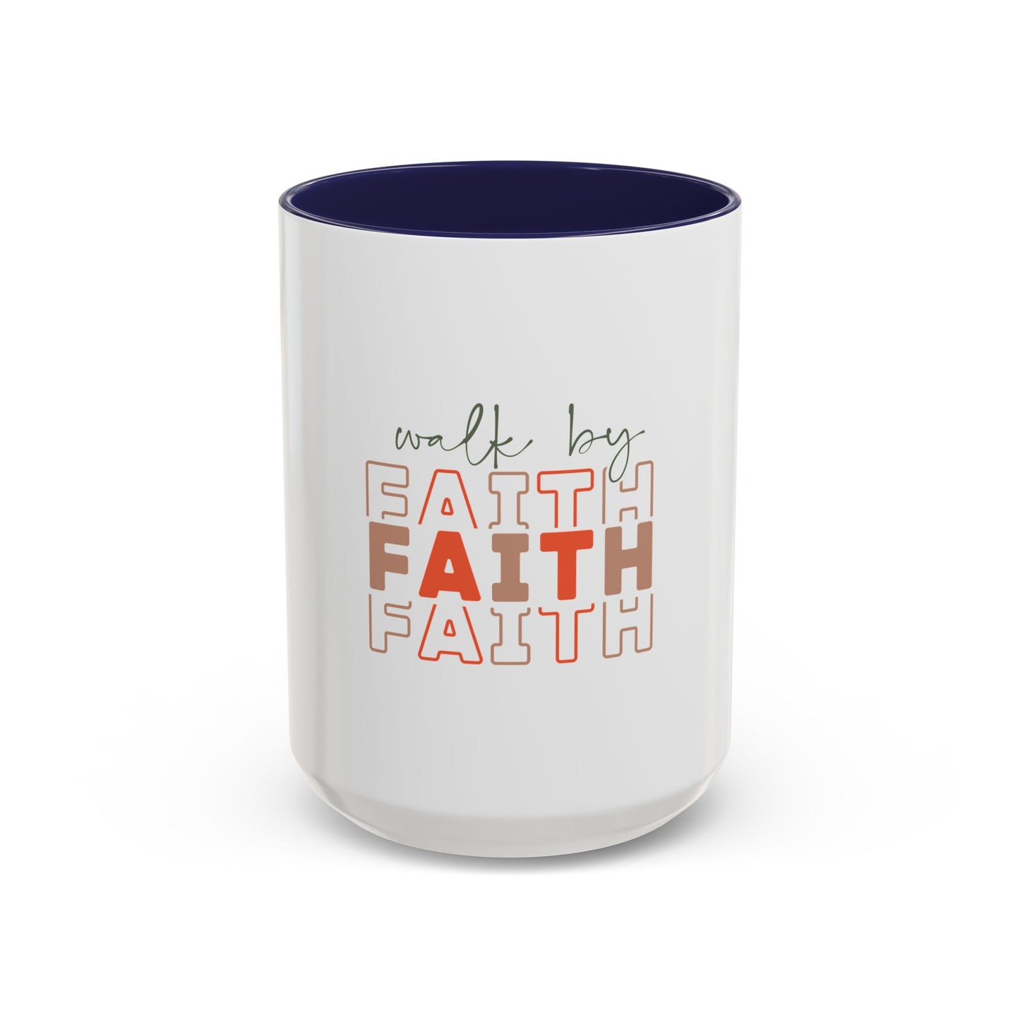 Faith-Inspired Accent Coffee Mug - Motivational Drinkware, Inspirational Gift, Home Office Decor, Prayer Mug, Christian Lifestyle
