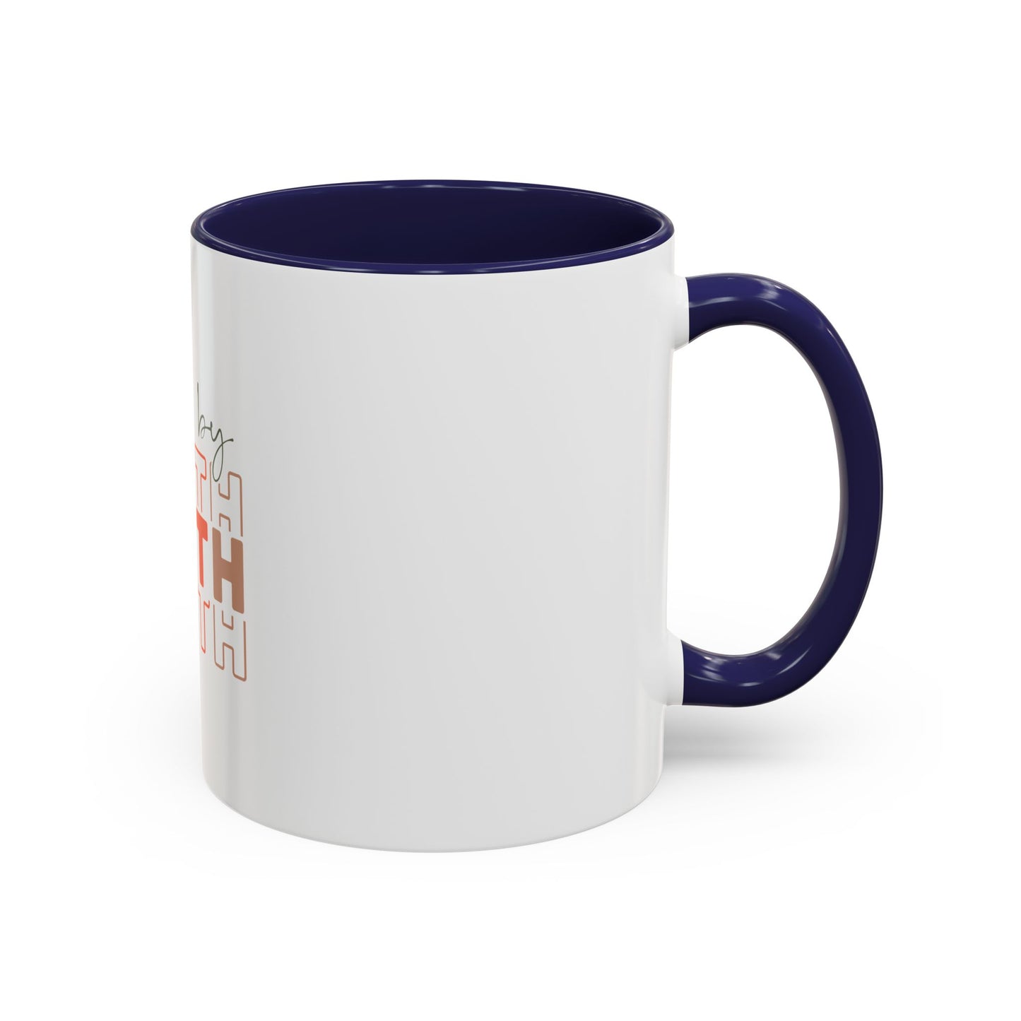 Faith-Inspired Accent Coffee Mug - Motivational Drinkware, Inspirational Gift, Home Office Decor, Prayer Mug, Christian Lifestyle