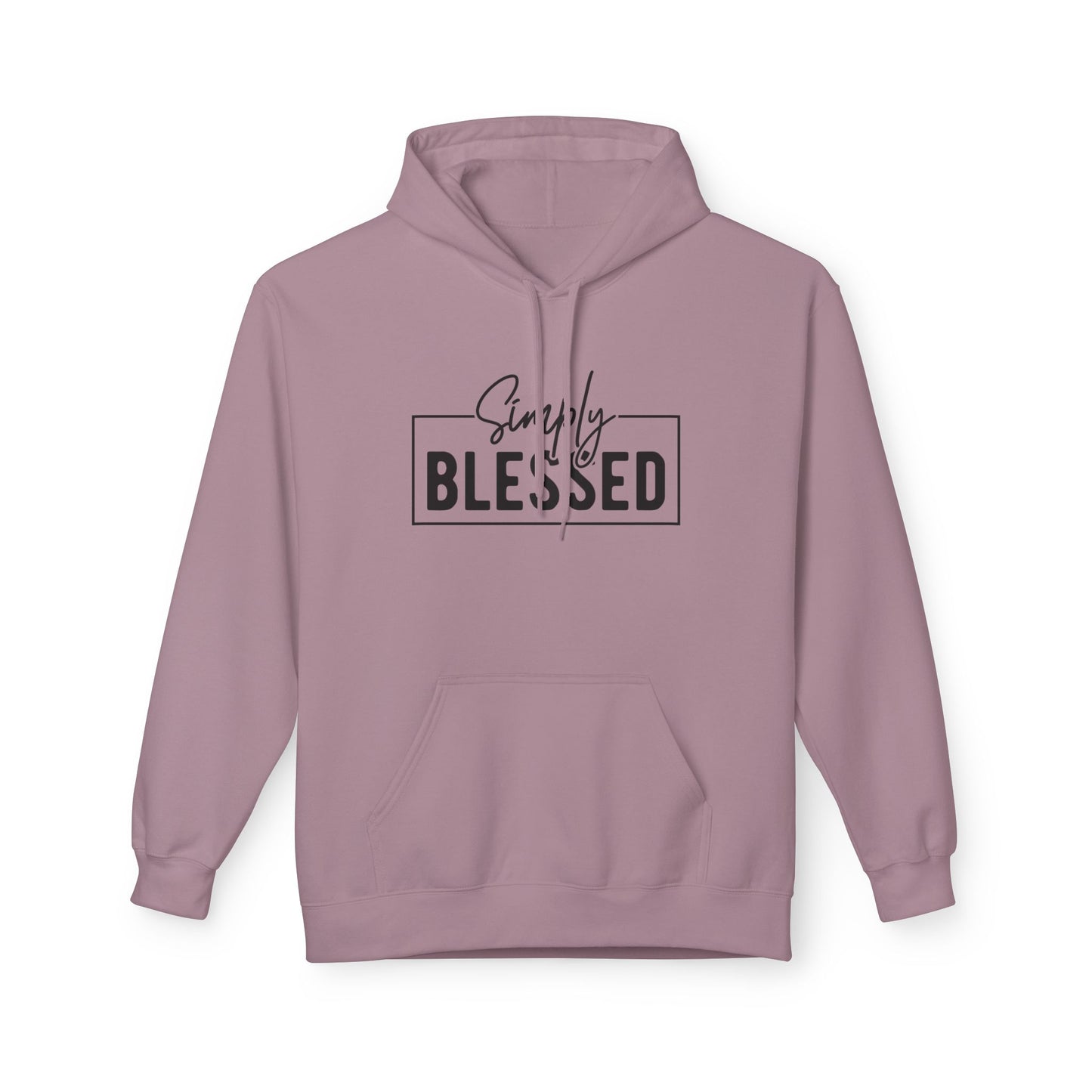 Simply Blessed Fleece Hoodie | Cozy Gift for Faith Lovers | Perfect for Chill Days, Birthday, & Holidays | Unisex Apparel