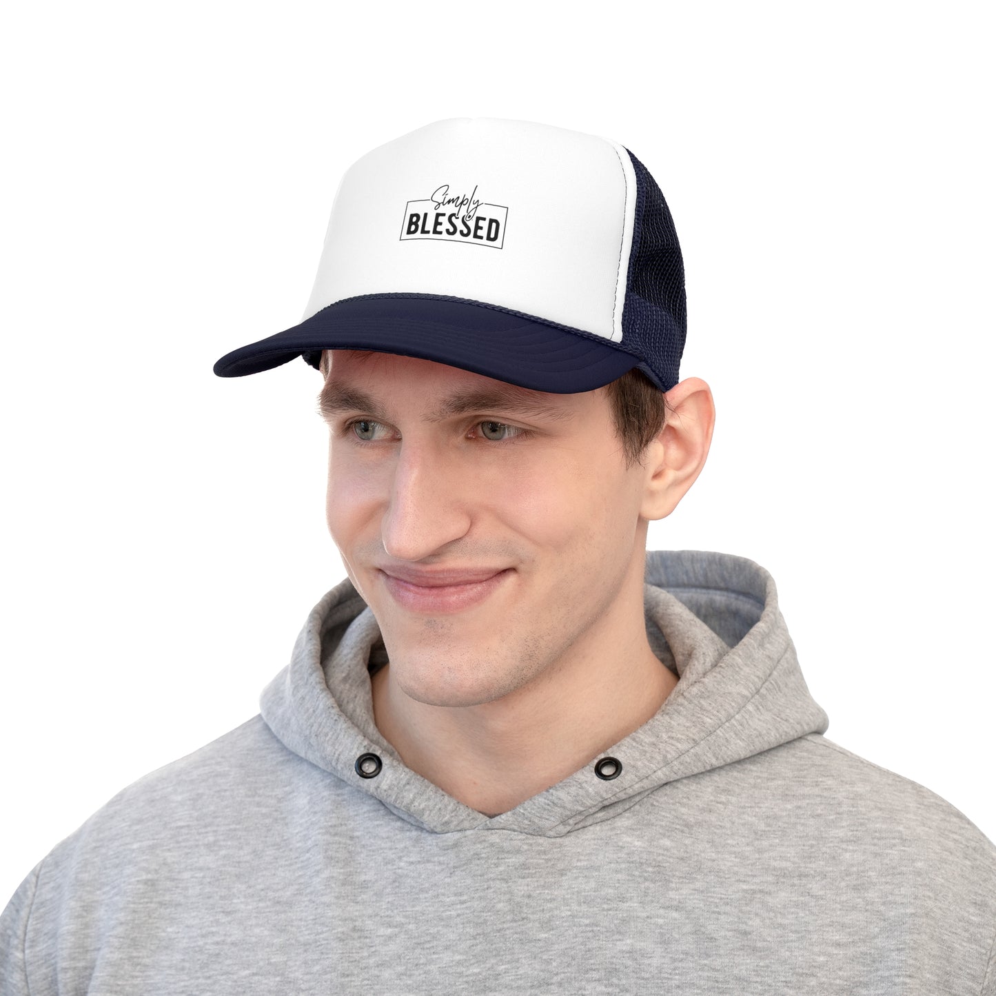 Simply Blessed Trucker Cap | Faith-Based Baseball Hat, Gift for Believers, Adjustable Religious Cap, Perfect for Holidays & Everyday Wear