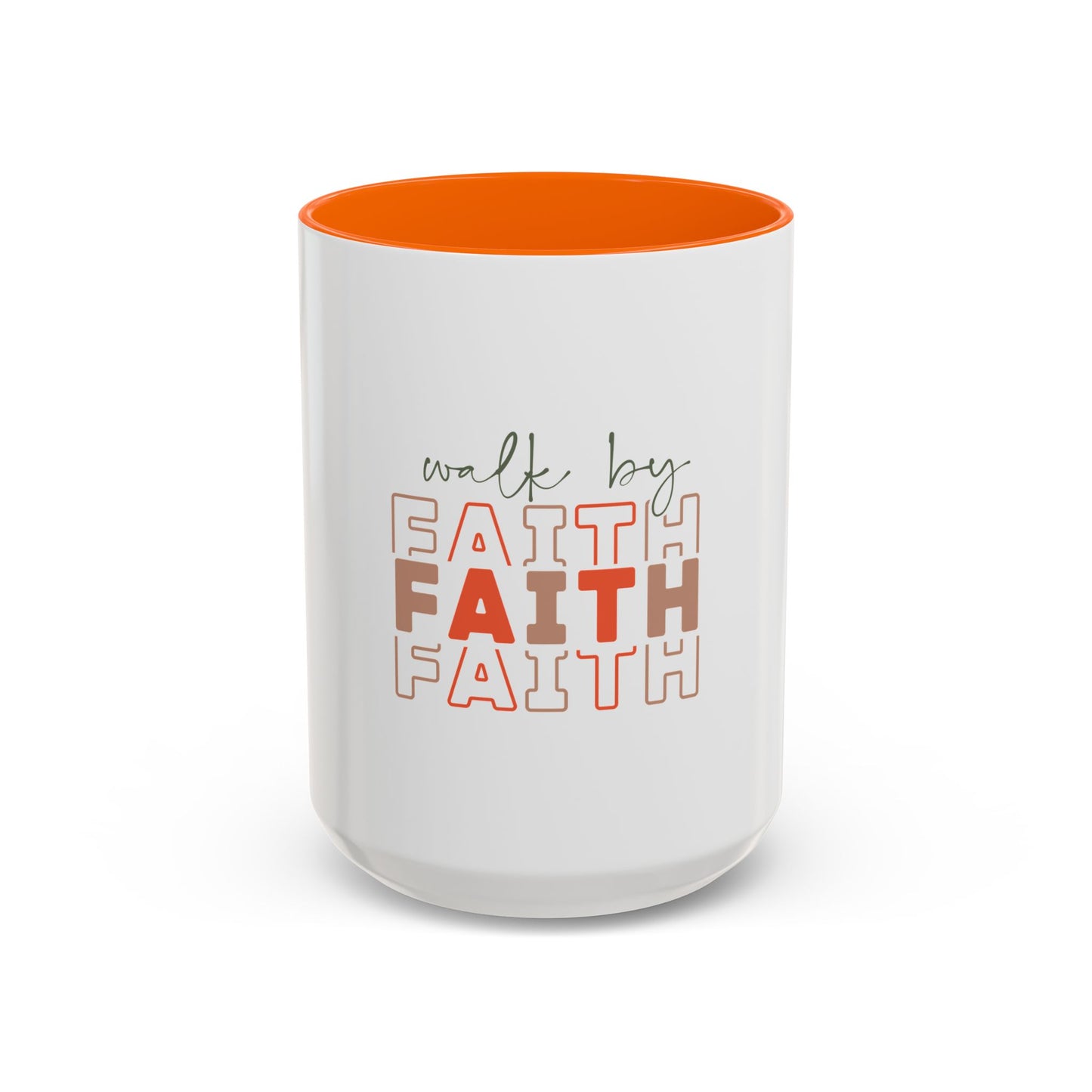 Faith-Inspired Accent Coffee Mug - Motivational Drinkware, Inspirational Gift, Home Office Decor, Prayer Mug, Christian Lifestyle