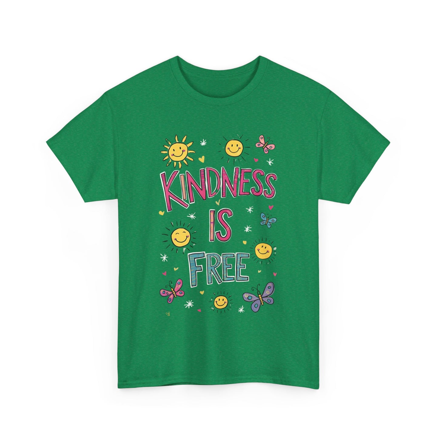 Kindness is Free T-Shirt | Unisex Heavy Cotton Tee for Spreading Positivity