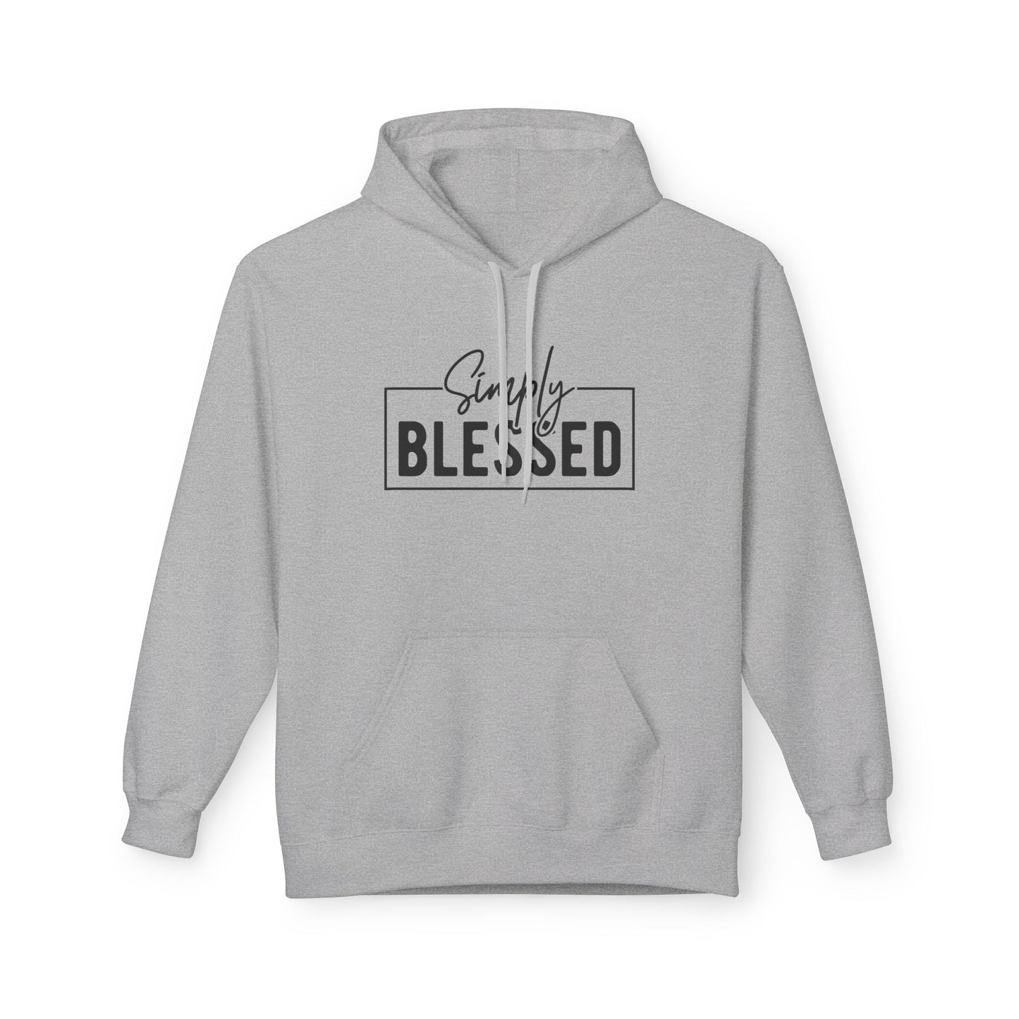 Simply Blessed Fleece Hoodie | Cozy Gift for Faith Lovers | Perfect for Chill Days, Birthday, & Holidays | Unisex Apparel