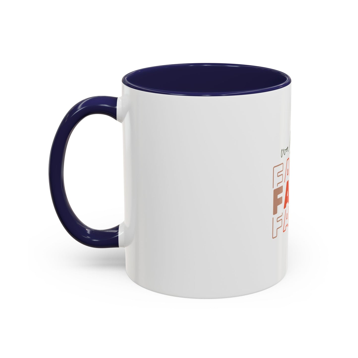 Faith-Inspired Accent Coffee Mug - Motivational Drinkware, Inspirational Gift, Home Office Decor, Prayer Mug, Christian Lifestyle