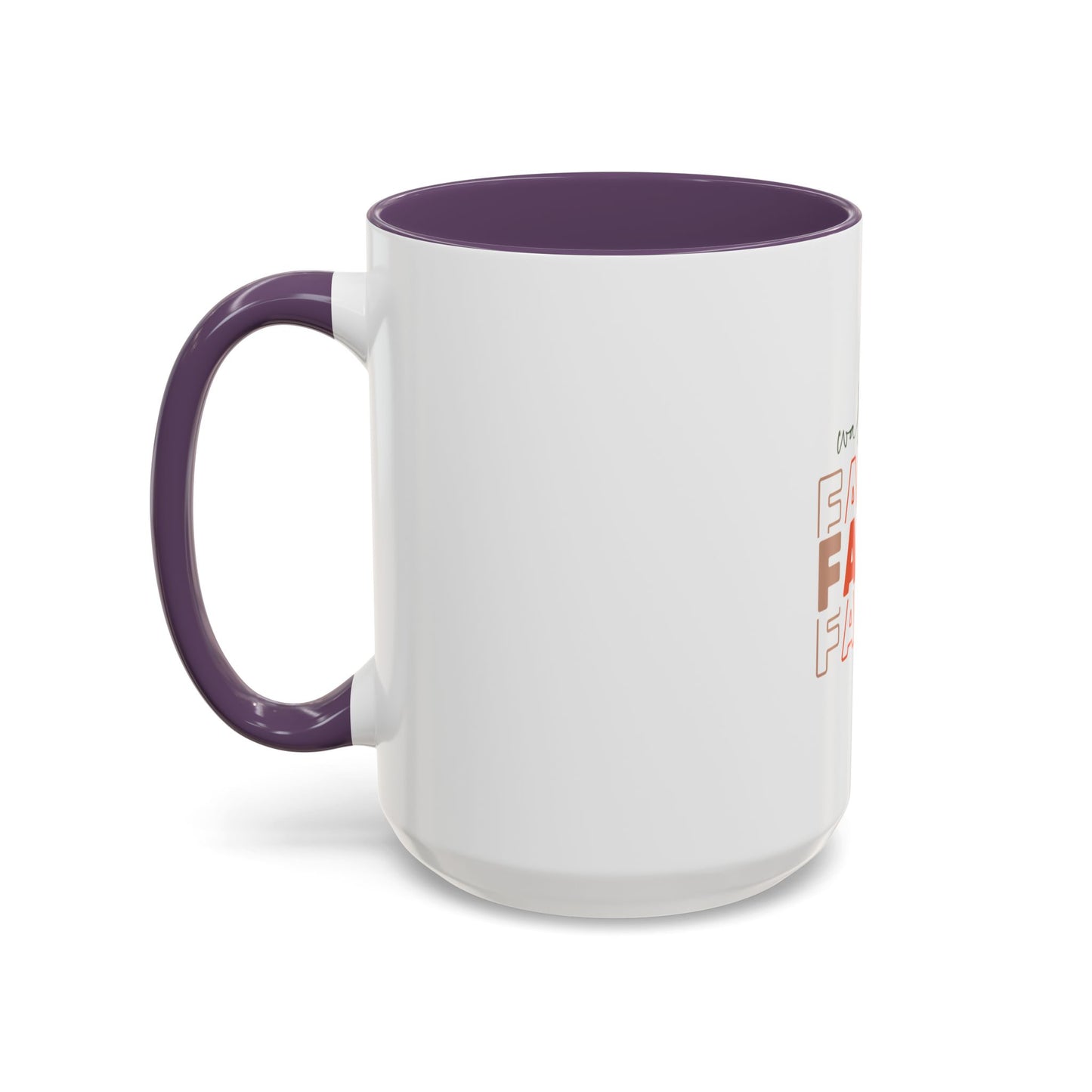Faith-Inspired Accent Coffee Mug - Motivational Drinkware, Inspirational Gift, Home Office Decor, Prayer Mug, Christian Lifestyle