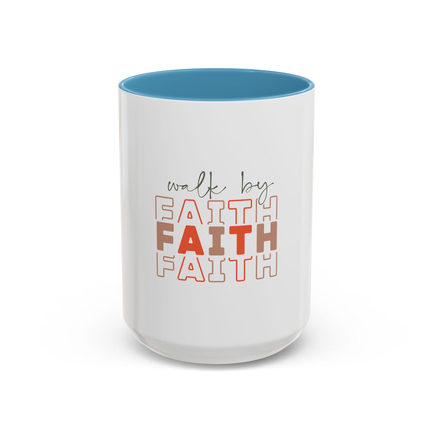 Faith-Inspired Accent Coffee Mug - Motivational Drinkware, Inspirational Gift, Home Office Decor, Prayer Mug, Christian Lifestyle