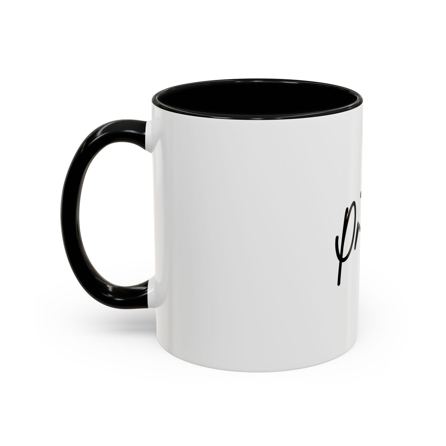 Faith-Inspired Accent Coffee Mug, Motivational Drinkware, Gift for Friends, Office Decor, Christian Encouragement
