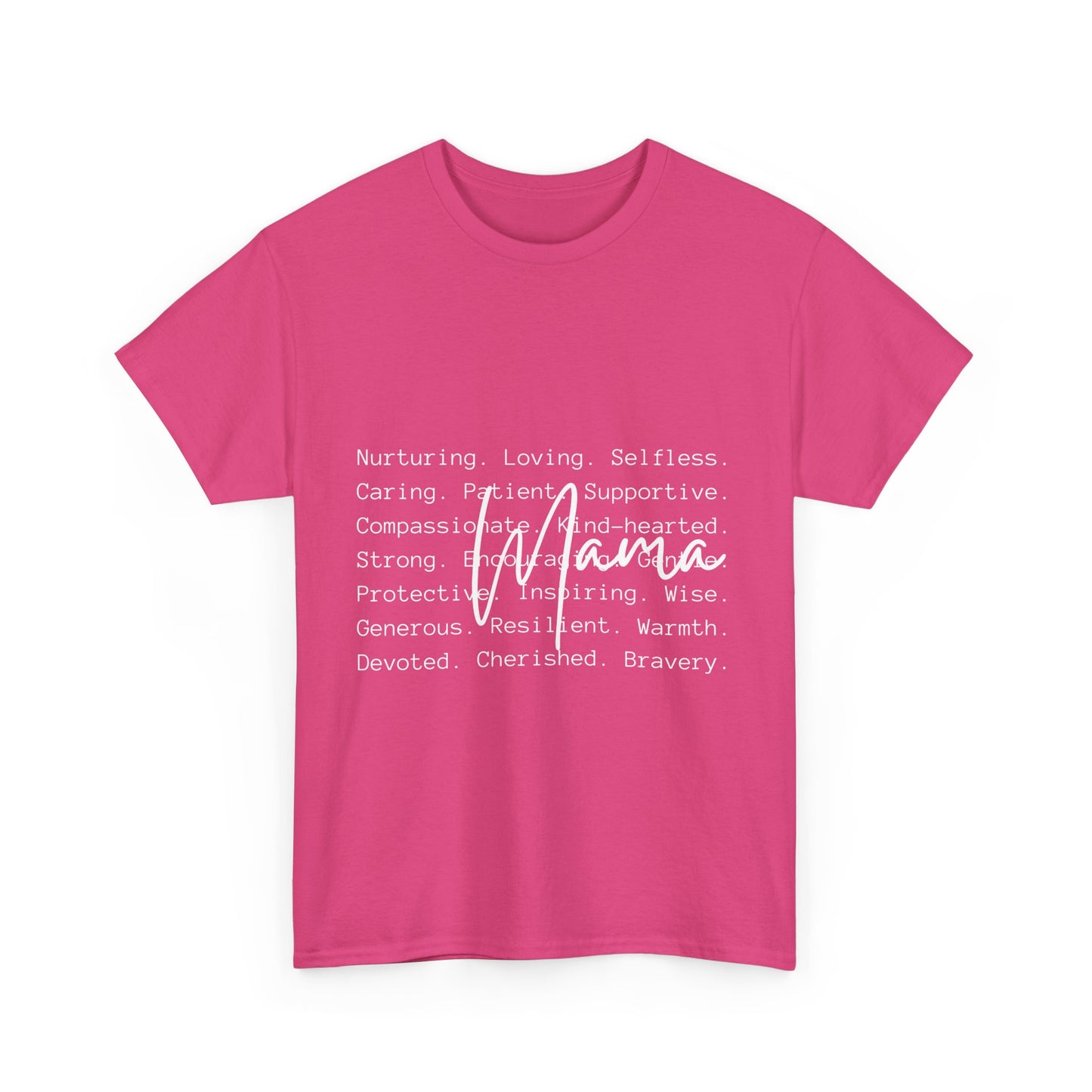 Inspirational Unisex Heavy Cotton Tee - Nurturing, Loving, Supportive Design