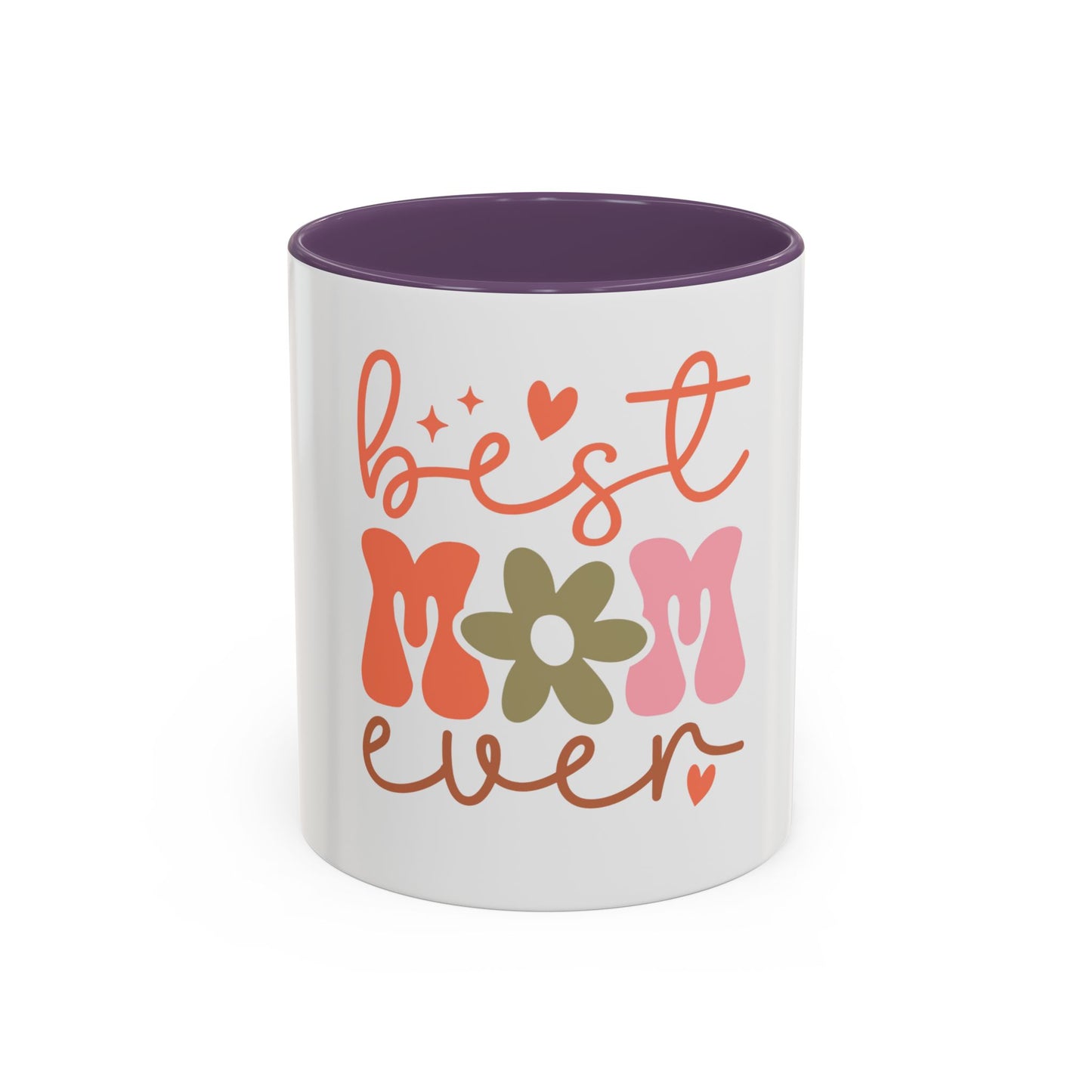 Best Mom Ever Accent Coffee Mug - Perfect Gift for Mother's Day, Birthdays & Celebrations