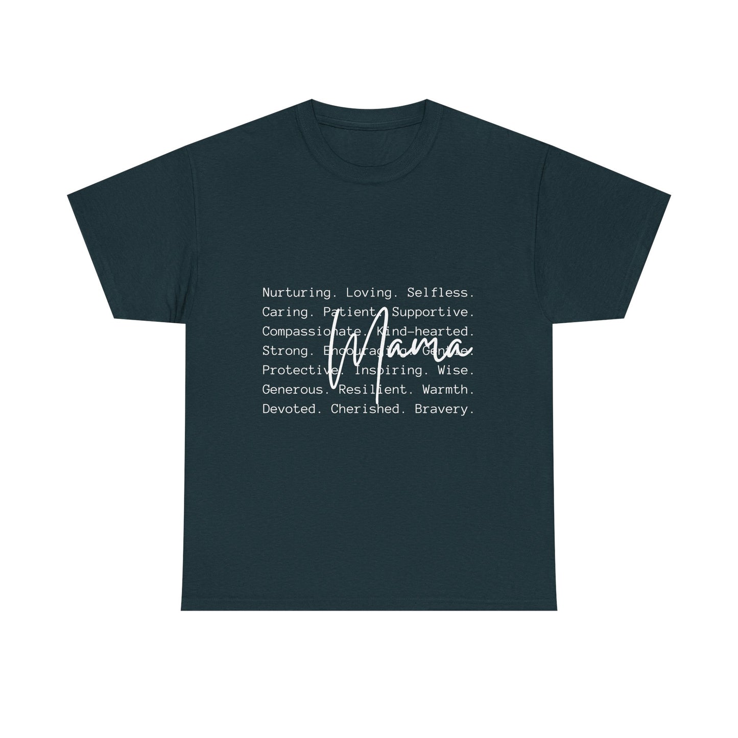 Inspirational Unisex Heavy Cotton Tee - Nurturing, Loving, Supportive Design