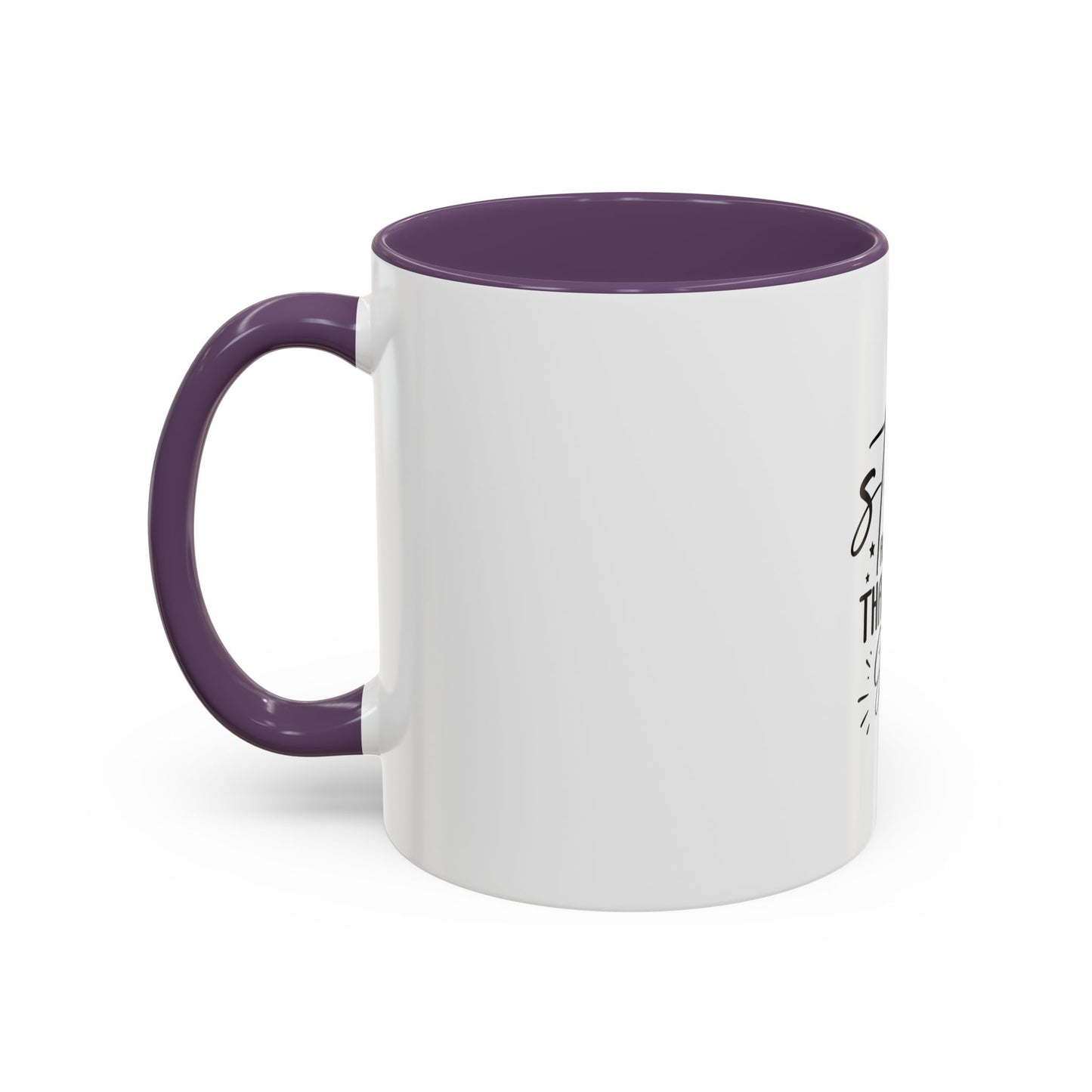 Faith-Inspired Accent Coffee Mug - Perfect for Spiritual Gifts, Daily Inspiration, Home Décor, Morning Coffee, Church Events
