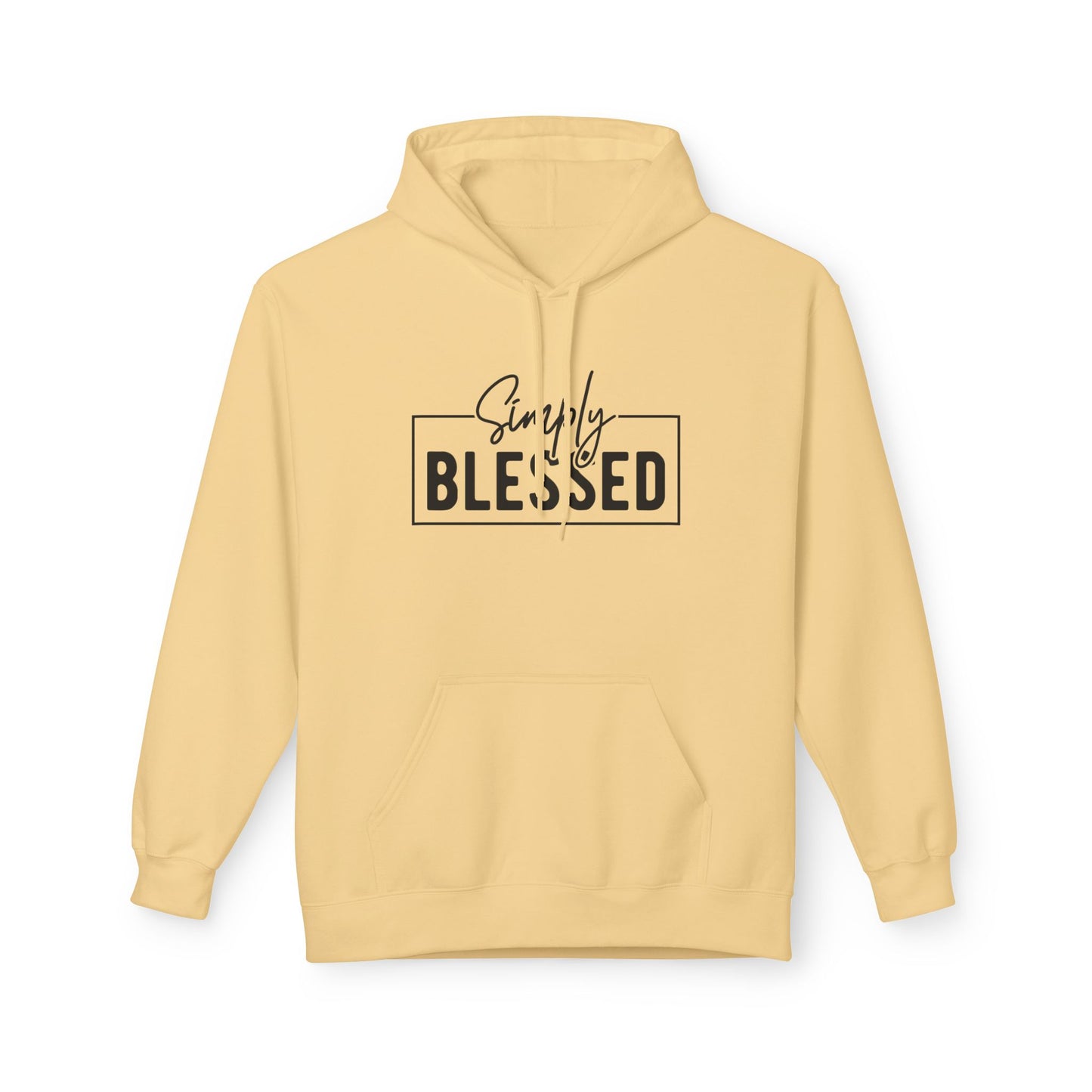Simply Blessed Fleece Hoodie | Cozy Gift for Faith Lovers | Perfect for Chill Days, Birthday, & Holidays | Unisex Apparel