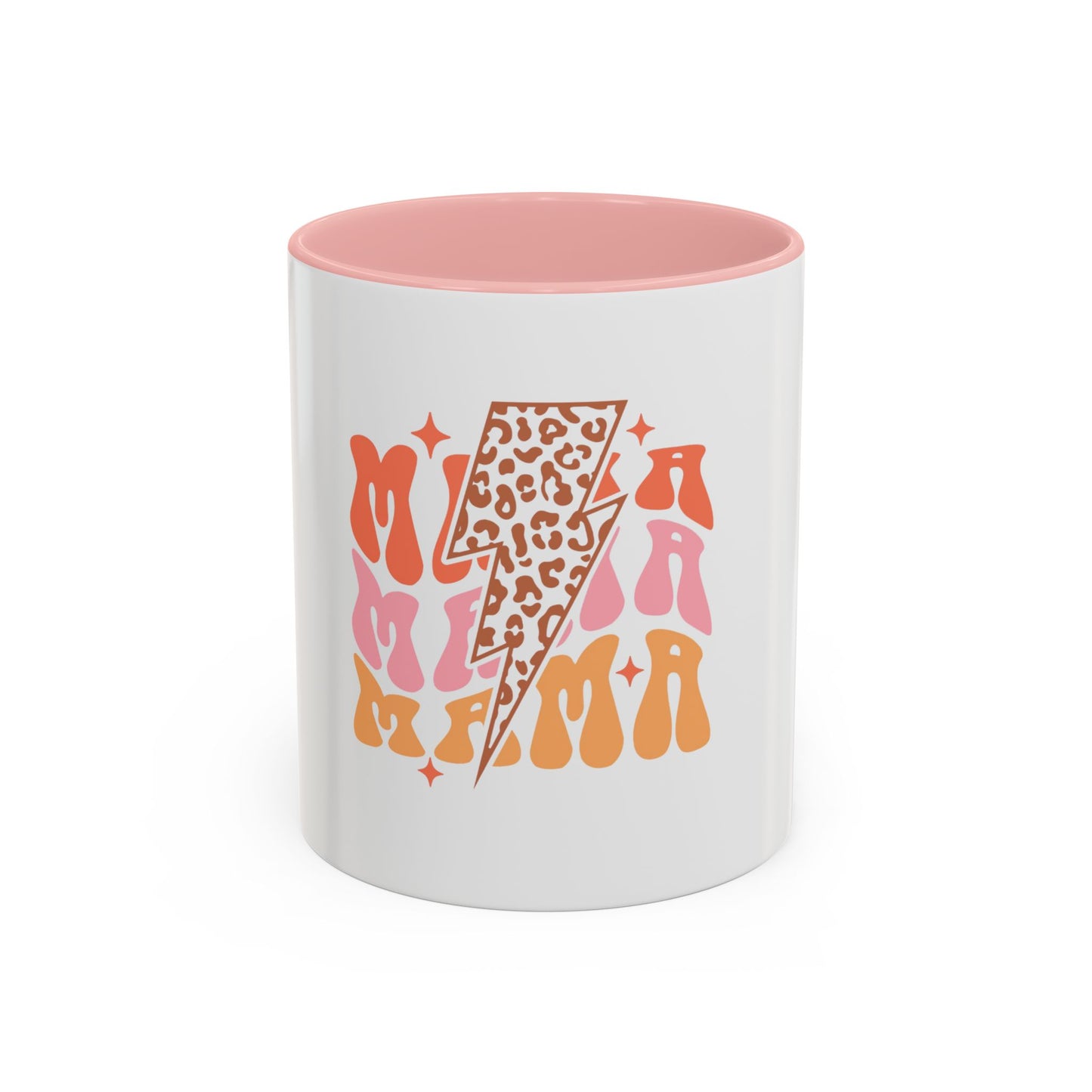 Retro Lightning Mama Coffee Mug - 11 & 15oz Ceramic Cup for Moms