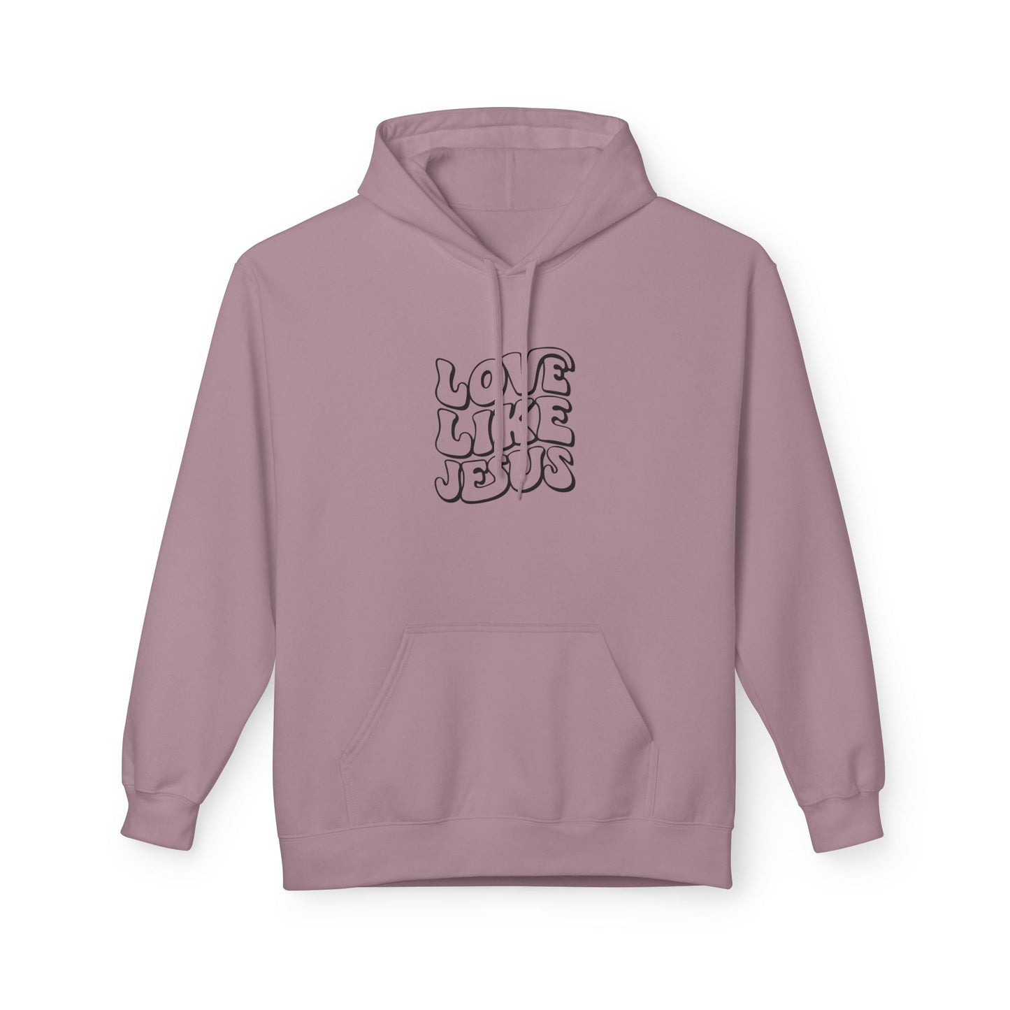 Love Like Jesus Hoodie, Religious Apparel, Faith-Based Gift, Cozy Sweatshirt, Unisex Fleece Pullover, Christian Clothing