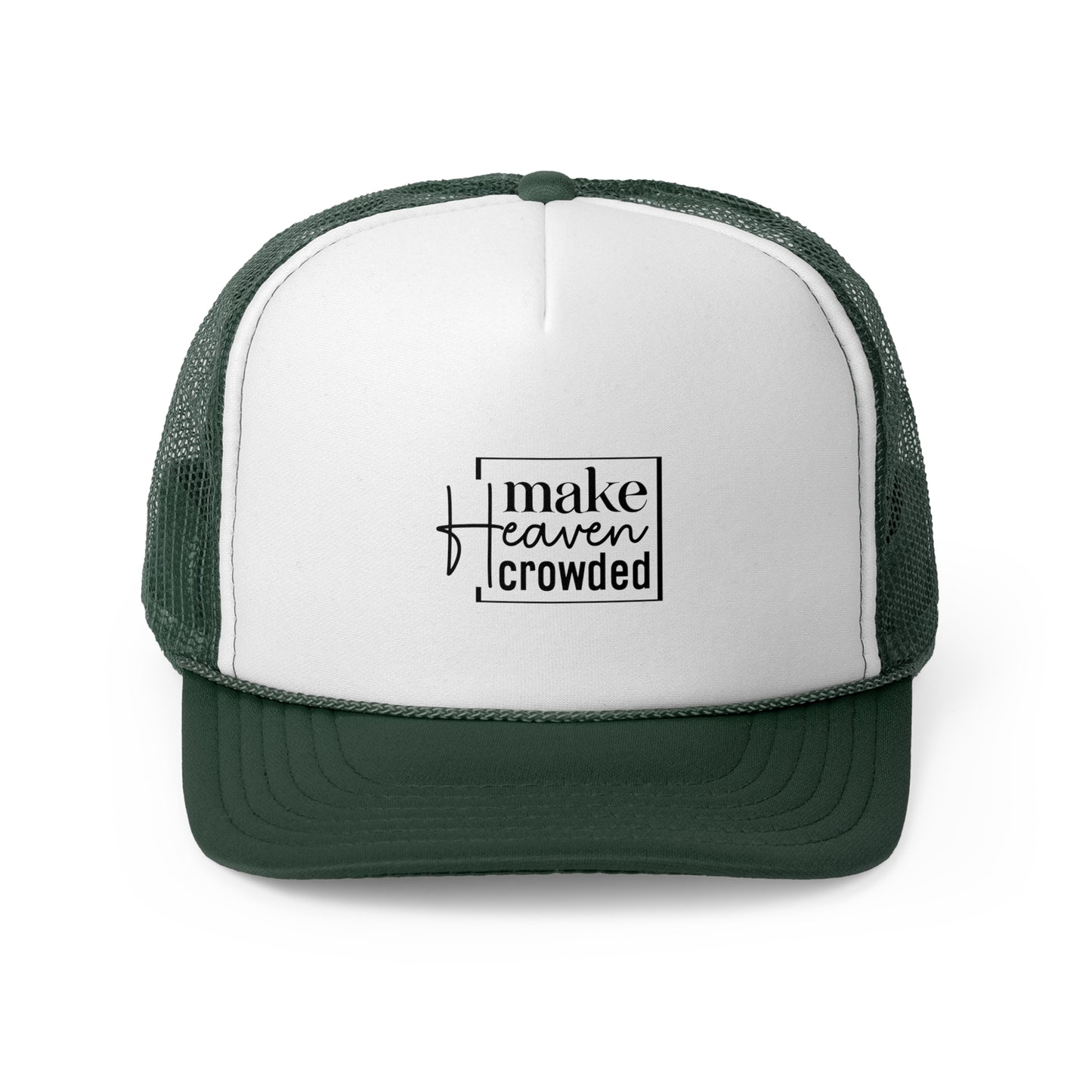 Heaven Crowded Trucker Cap | Casual Faith Hat | Gift for Believers | Christian Cap | Summer Accessory | Outdoor Fun