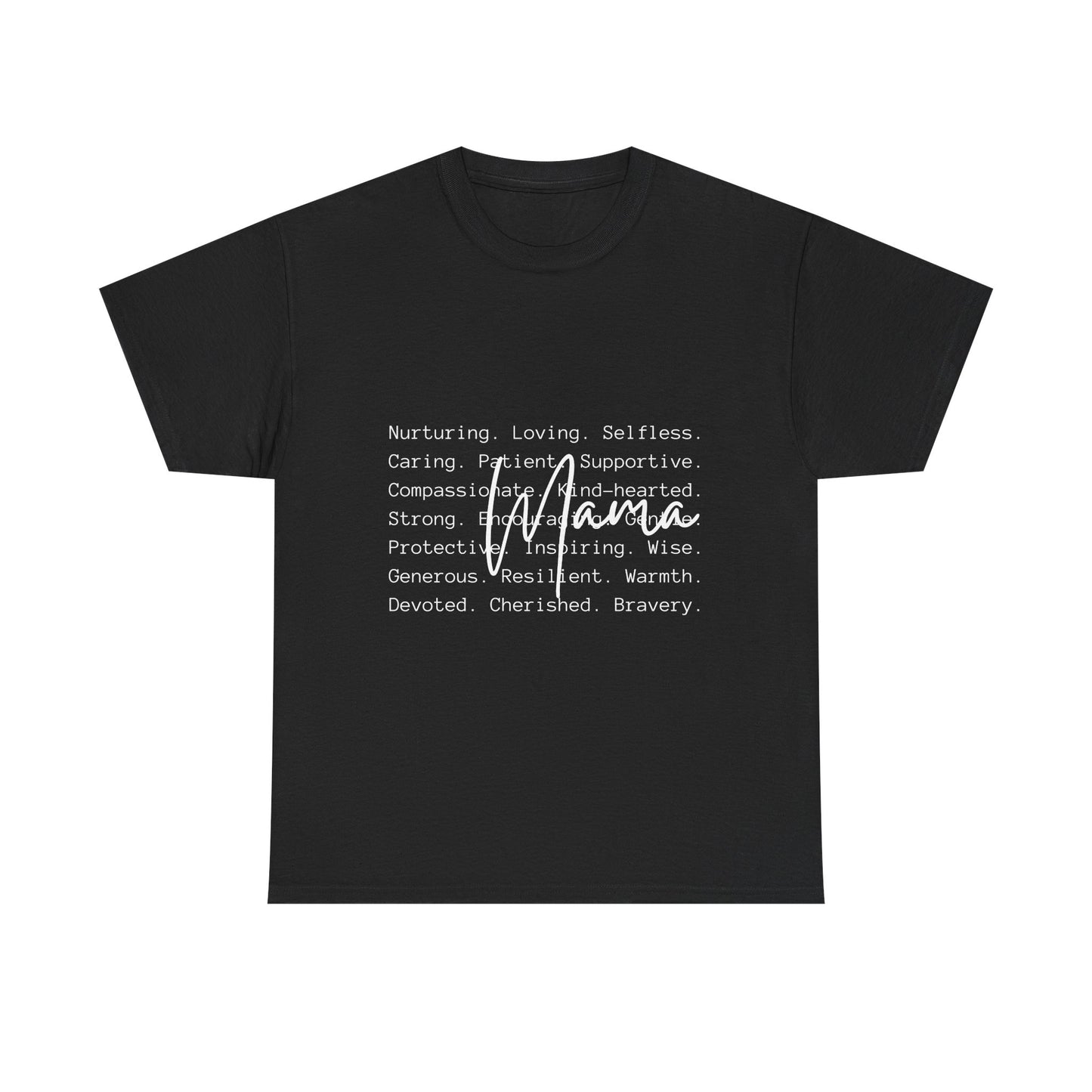Inspirational Unisex Heavy Cotton Tee - Nurturing, Loving, Supportive Design