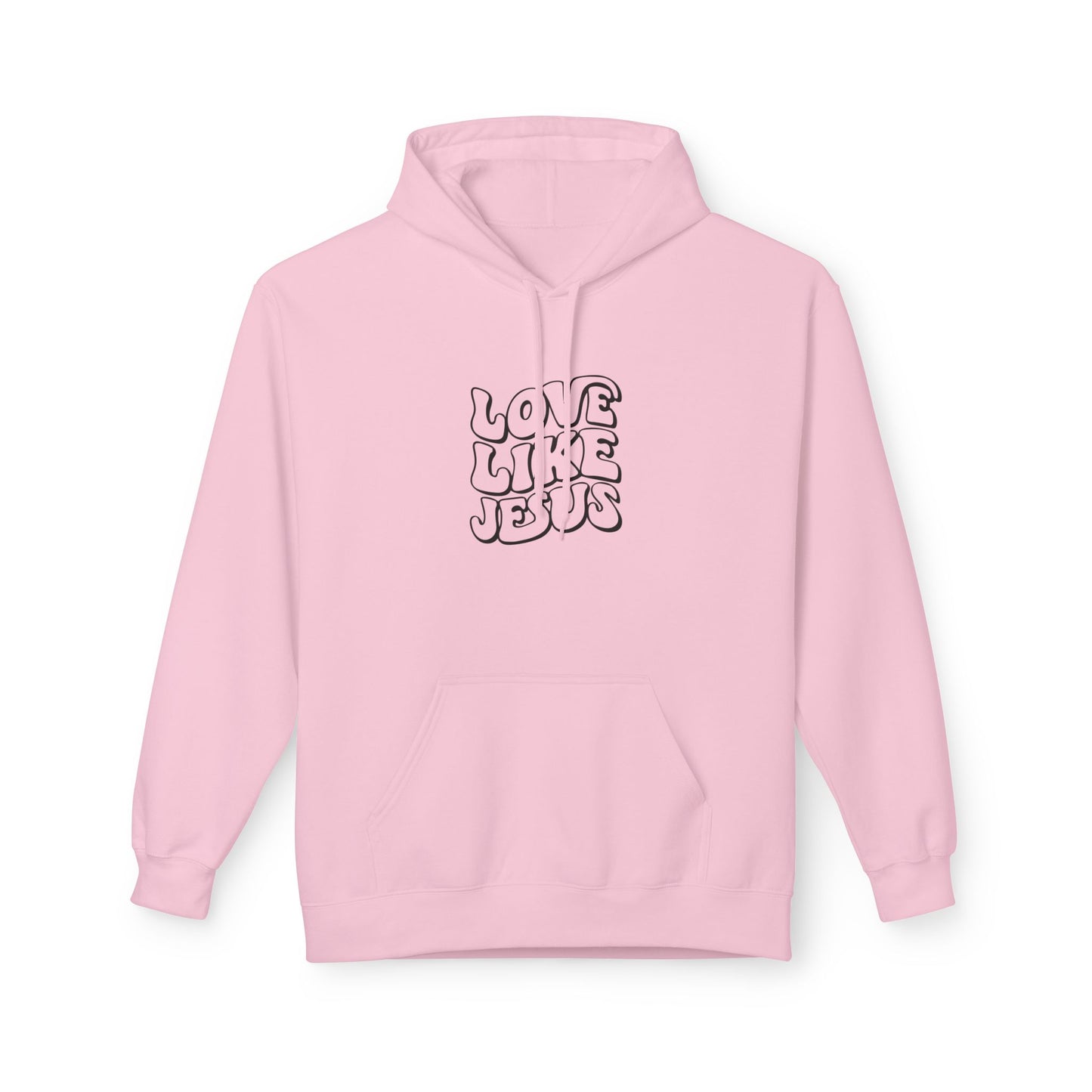 Love Like Jesus Hoodie, Religious Apparel, Faith-Based Gift, Cozy Sweatshirt, Unisex Fleece Pullover, Christian Clothing