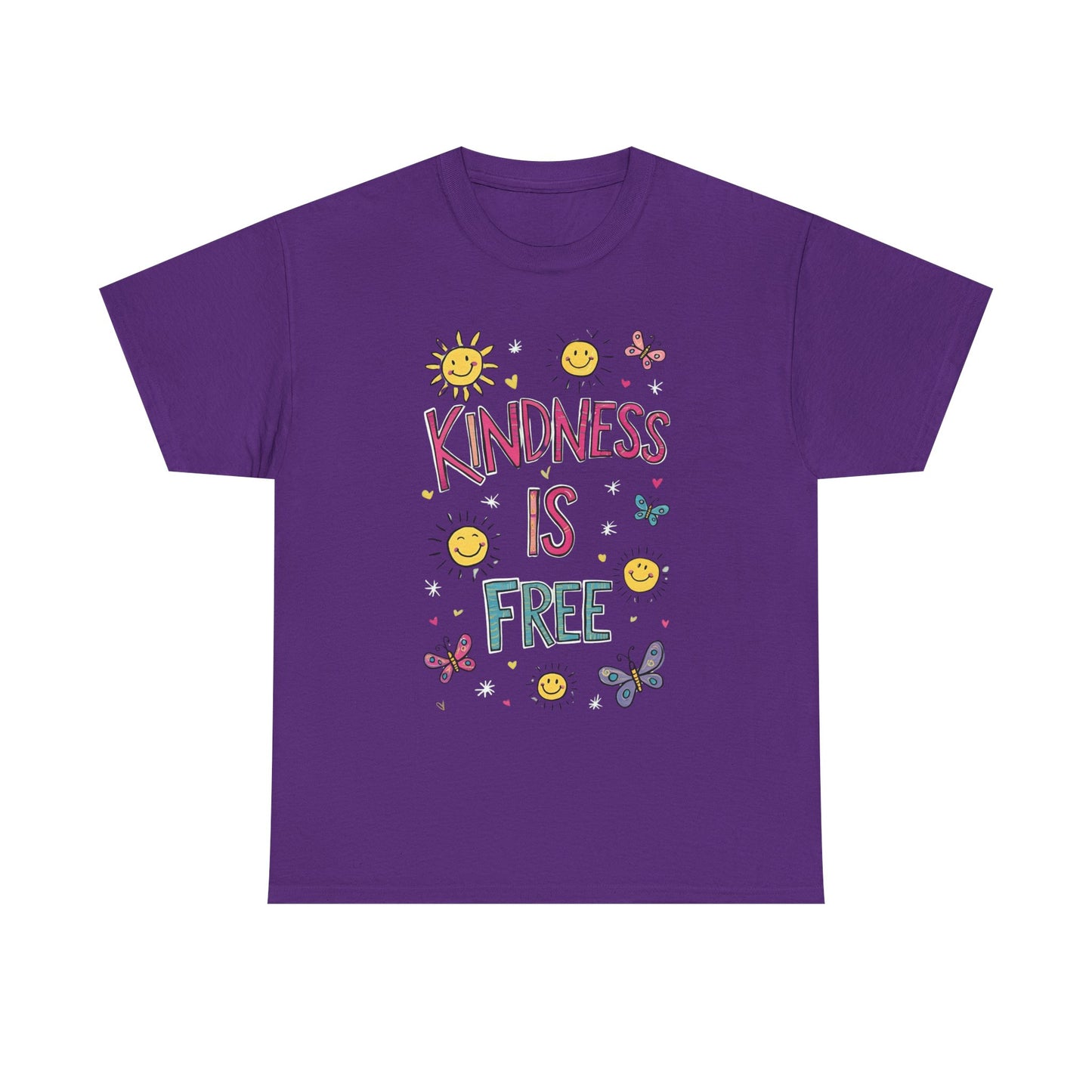 Kindness is Free T-Shirt | Unisex Heavy Cotton Tee for Spreading Positivity