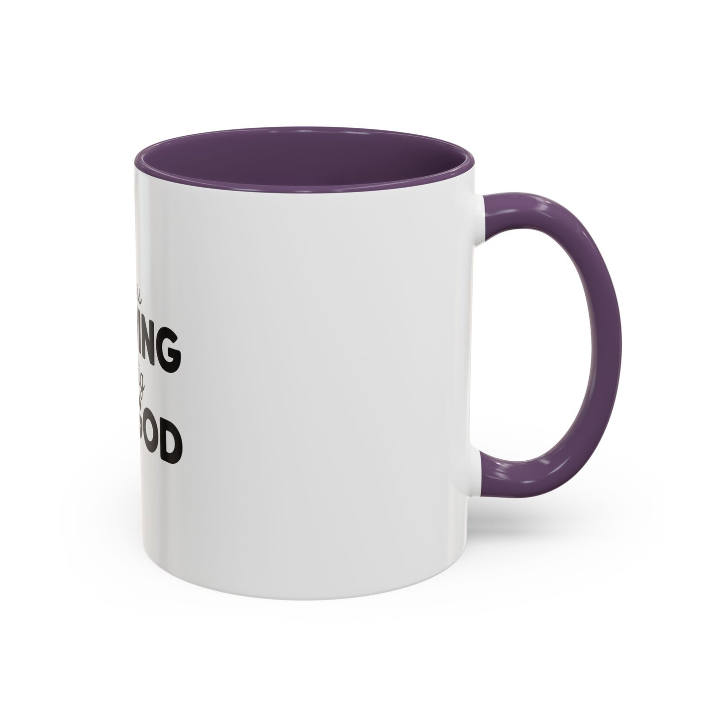 Faith-Inspired Coffee Mug, Black Accent Mug, Inspirational Gift, God-Themed Drinkware, Religious Office Decor, Christian Coffee Cup