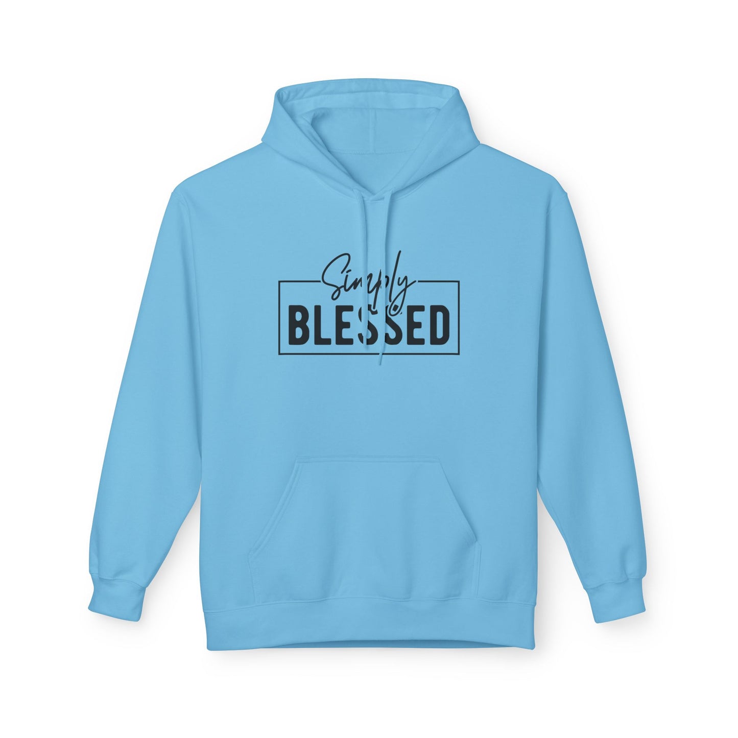 Simply Blessed Fleece Hoodie | Cozy Gift for Faith Lovers | Perfect for Chill Days, Birthday, & Holidays | Unisex Apparel