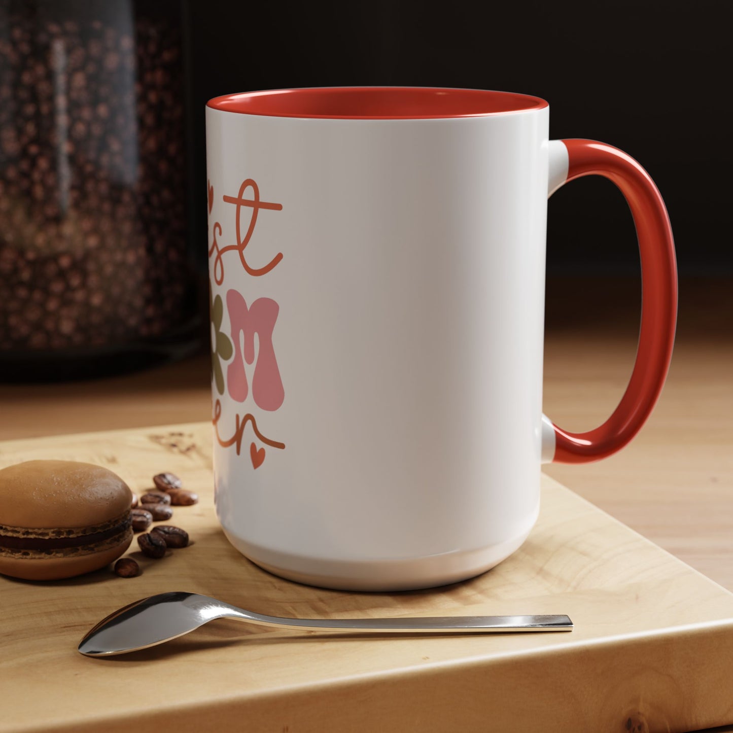 Best Mom Ever Accent Coffee Mug - Perfect Gift for Mother's Day, Birthdays & Celebrations