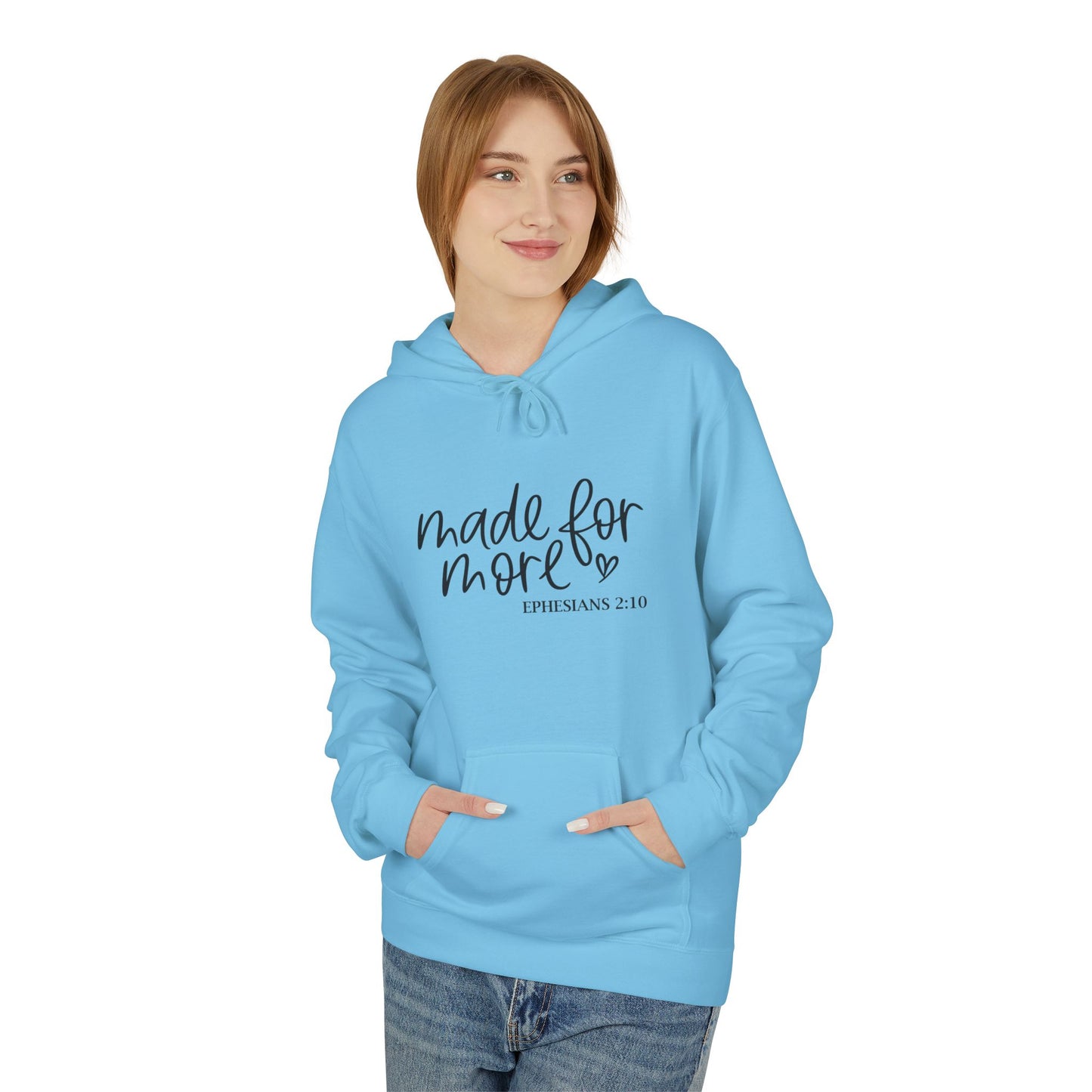 Made for Mom Fleece Hoodie - Gift for Mother's Day, Cozy Sweatshirt, Bible Verse Apparel, Unisex Hooded Sweatshirt, Perfect for Moms.
