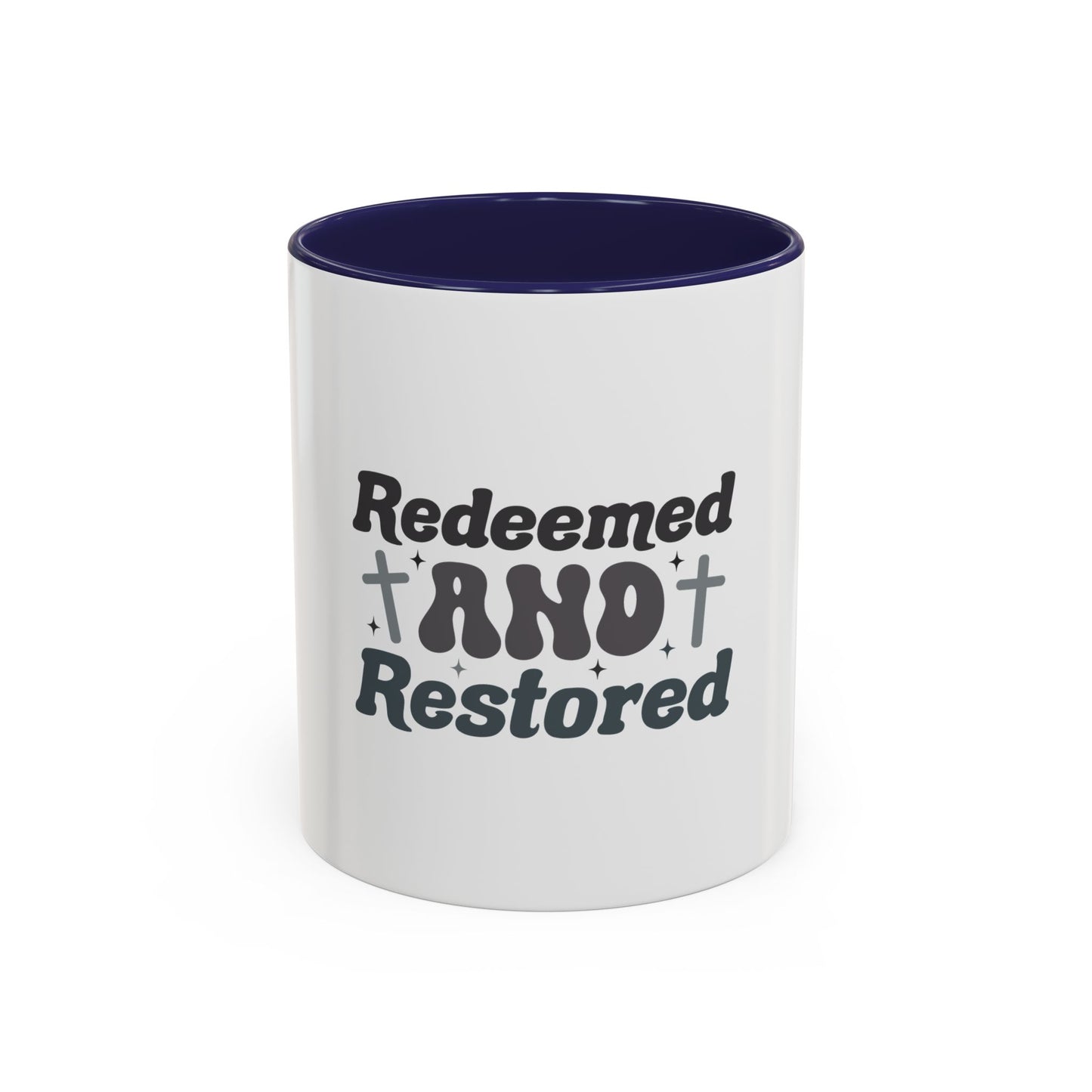 Redeemed and Restored Coffee Mug - Inspirational Drinkware for Faith, Unity, Gifts for Friends, Encouragement, Home & Office Decor