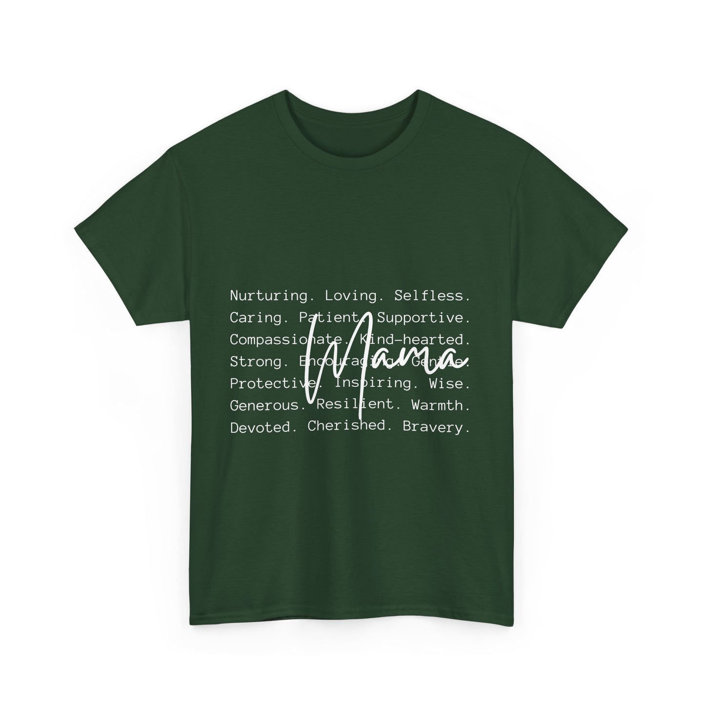 Inspirational Unisex Heavy Cotton Tee - Nurturing, Loving, Supportive Design