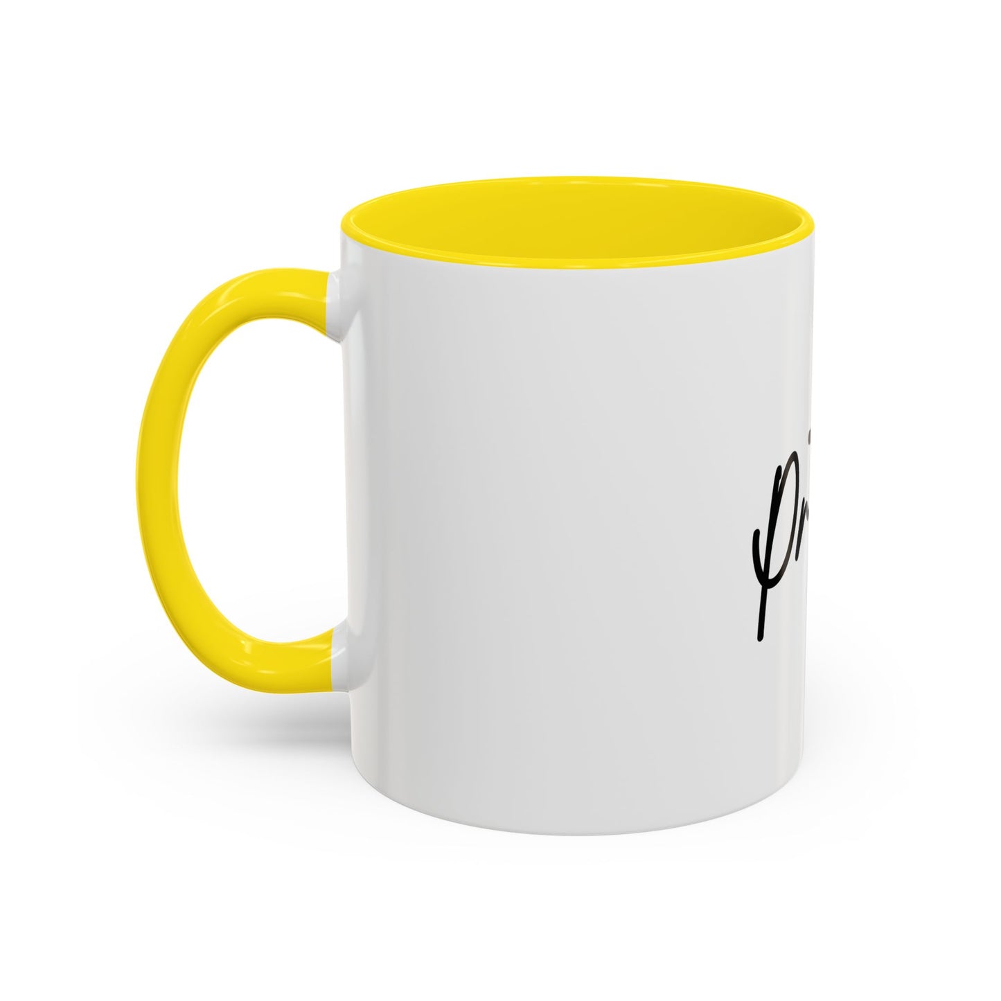 Faith-Inspired Accent Coffee Mug, Motivational Drinkware, Gift for Friends, Office Decor, Christian Encouragement