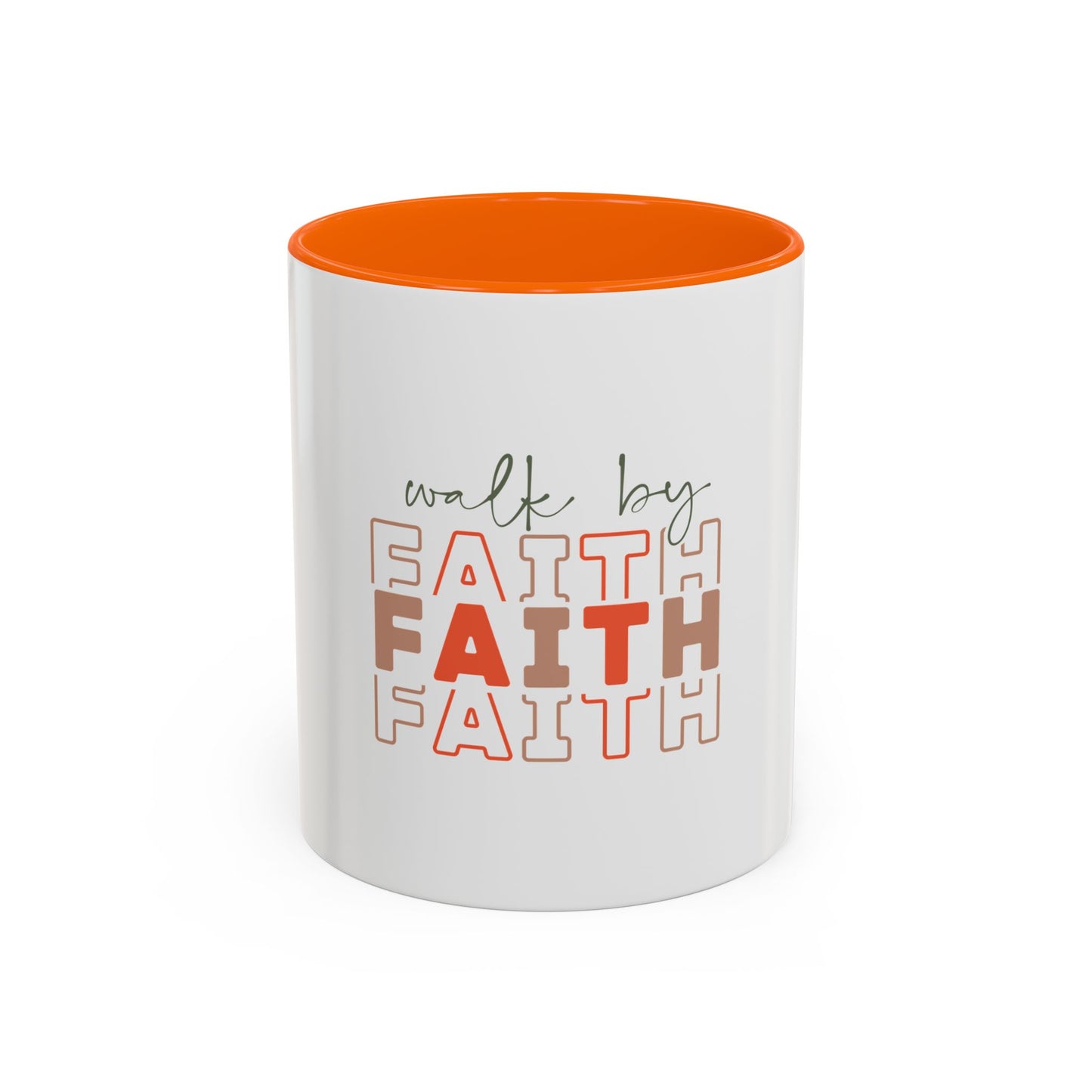 Faith-Inspired Accent Coffee Mug - Motivational Drinkware, Inspirational Gift, Home Office Decor, Prayer Mug, Christian Lifestyle
