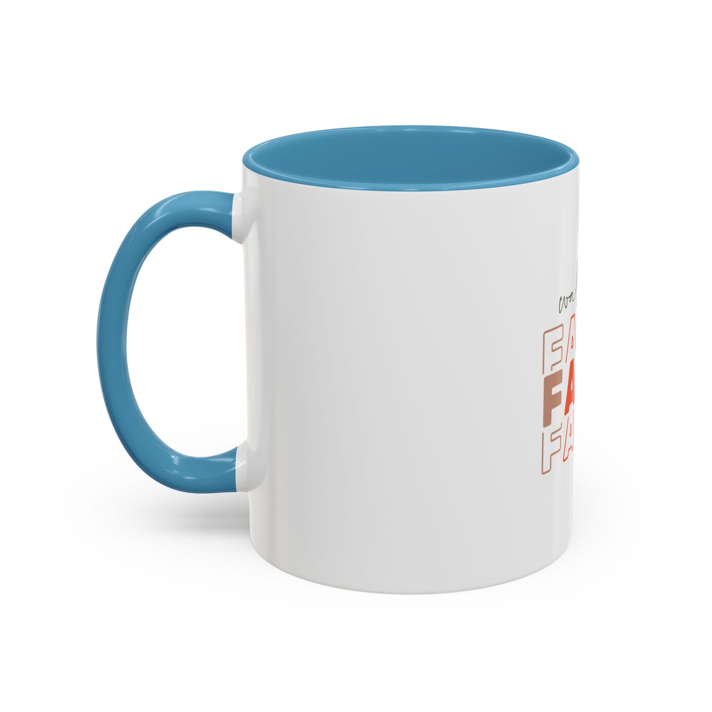 Faith-Inspired Accent Coffee Mug - Motivational Drinkware, Inspirational Gift, Home Office Decor, Prayer Mug, Christian Lifestyle