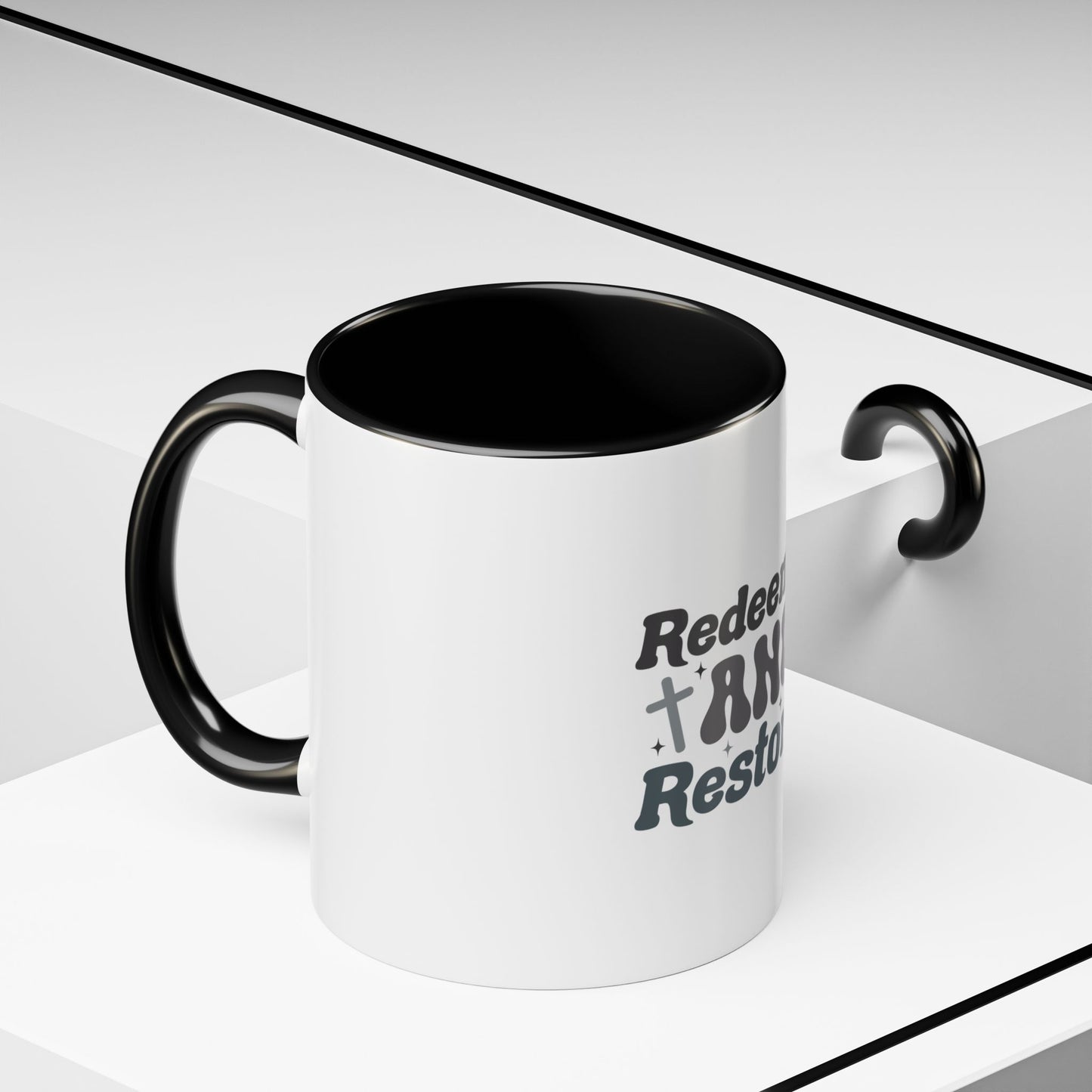 Redeemed and Restored Coffee Mug - Inspirational Drinkware for Faith, Unity, Gifts for Friends, Encouragement, Home & Office Decor