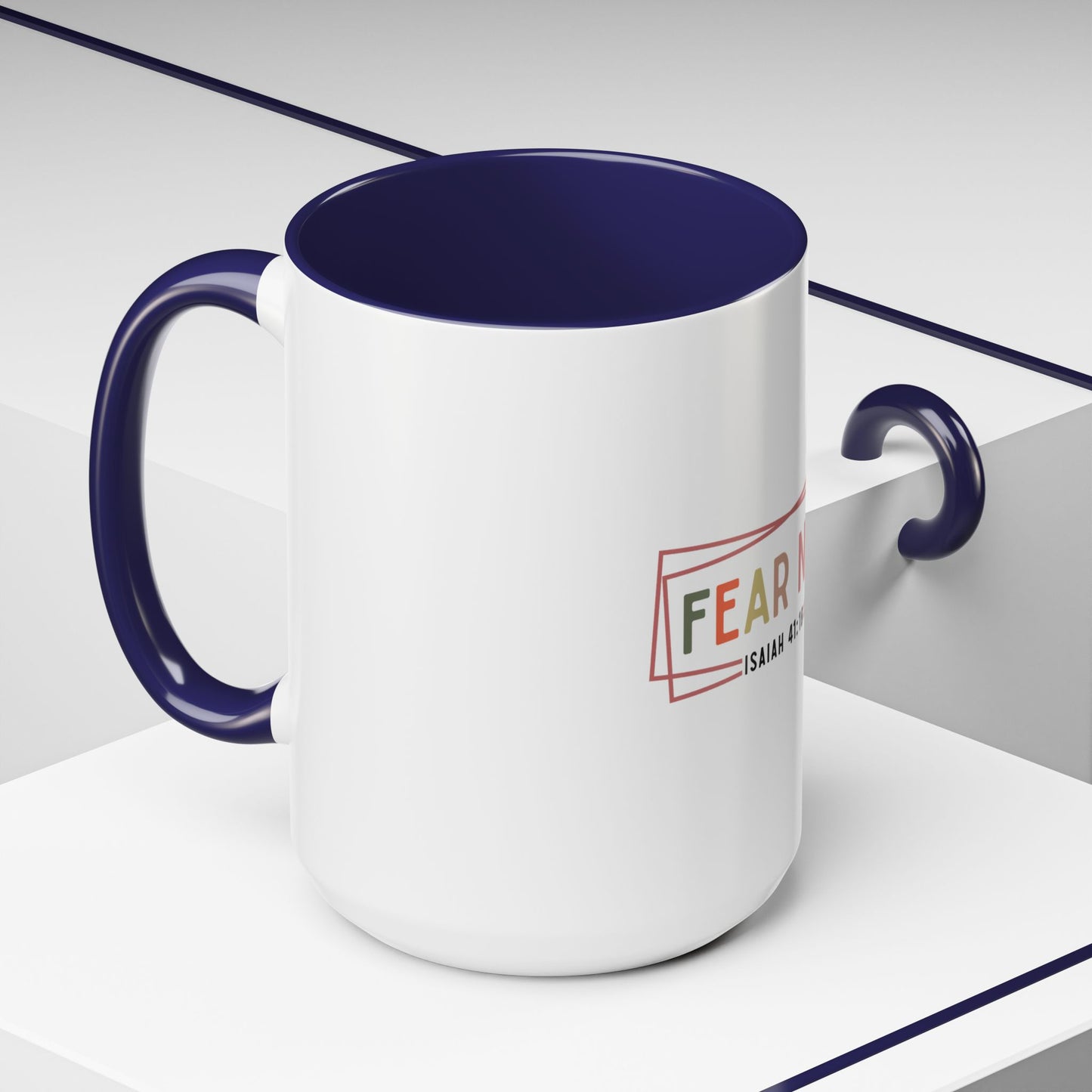 Inspirational Coffee Mug - Fear Not Isaiah 41:10, Motivational Gift, Christian Decor, Office Mug, Faith-Based Kitchenware
