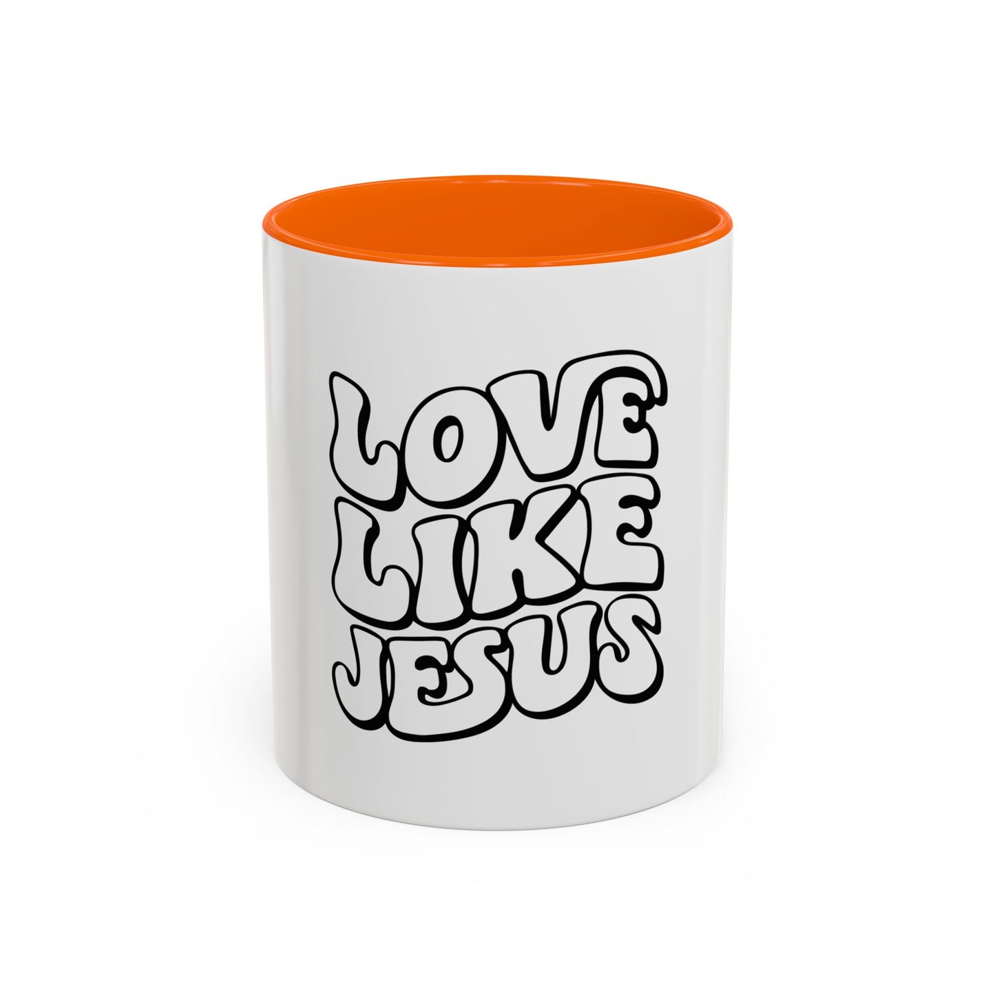 Love Like Jesus Accent Coffee Mug | Inspirational Mug for Christians, Unique Gift for Birthdays, Holidays, Religious Gatherings, Cozy Decor
