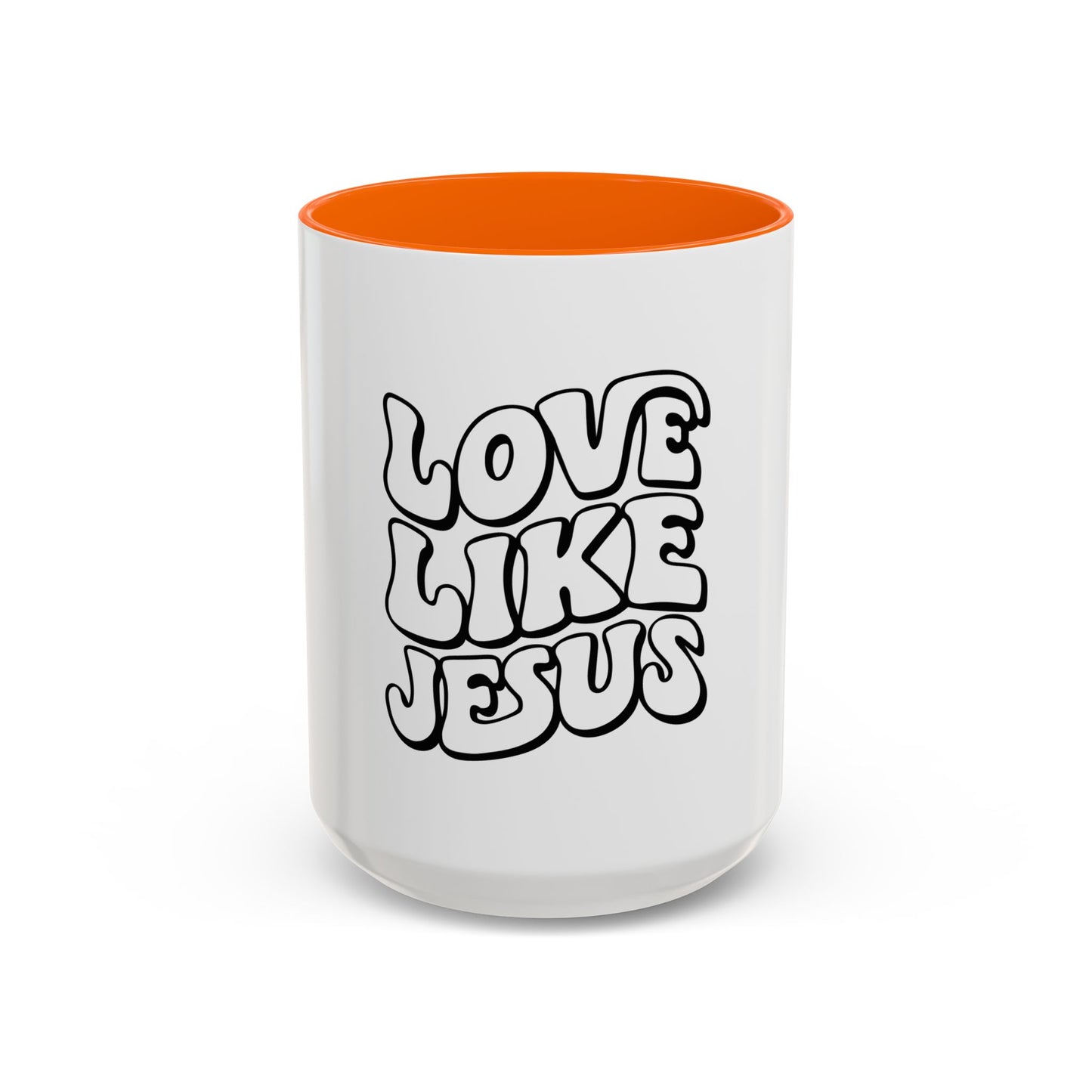 Love Like Jesus Accent Coffee Mug | Inspirational Mug for Christians, Unique Gift for Birthdays, Holidays, Religious Gatherings, Cozy Decor