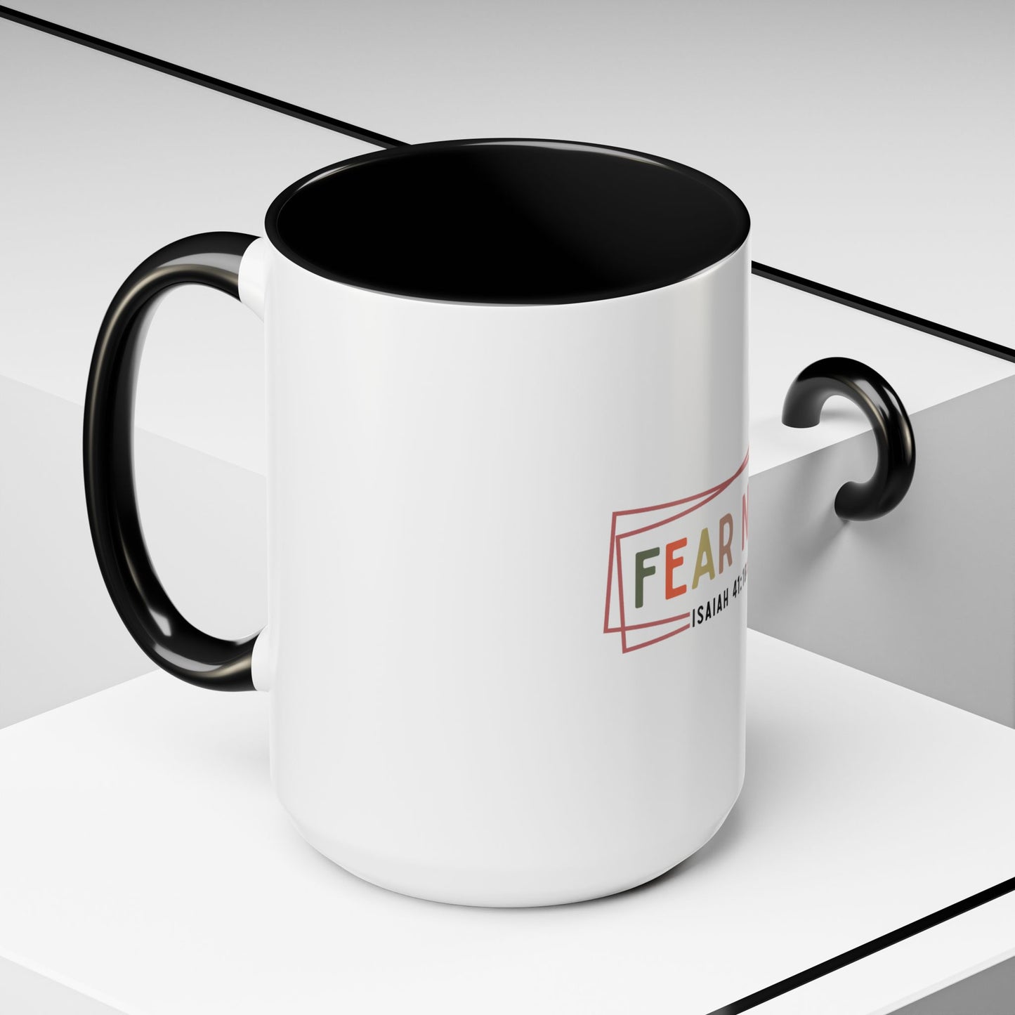 Inspirational Coffee Mug - Fear Not Isaiah 41:10, Motivational Gift, Christian Decor, Office Mug, Faith-Based Kitchenware