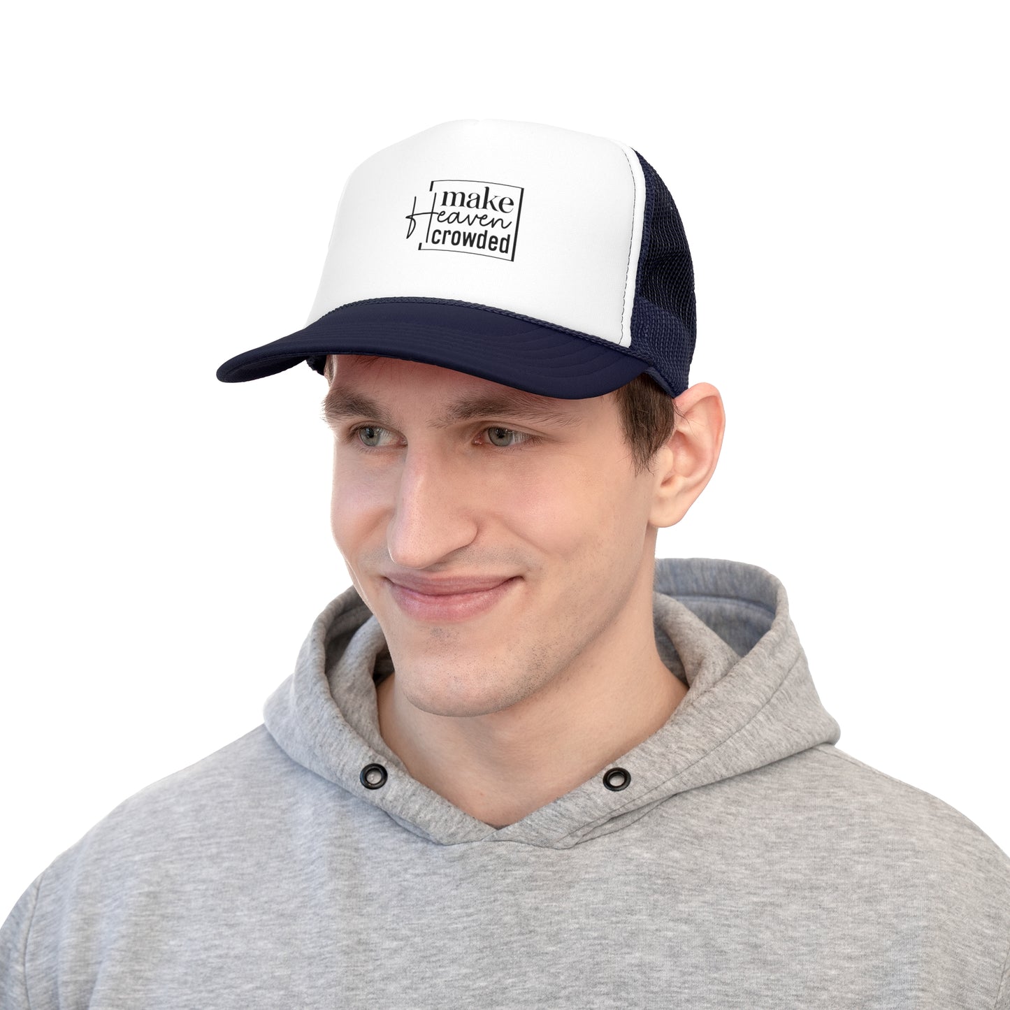 Heaven Crowded Trucker Cap | Casual Faith Hat | Gift for Believers | Christian Cap | Summer Accessory | Outdoor Fun