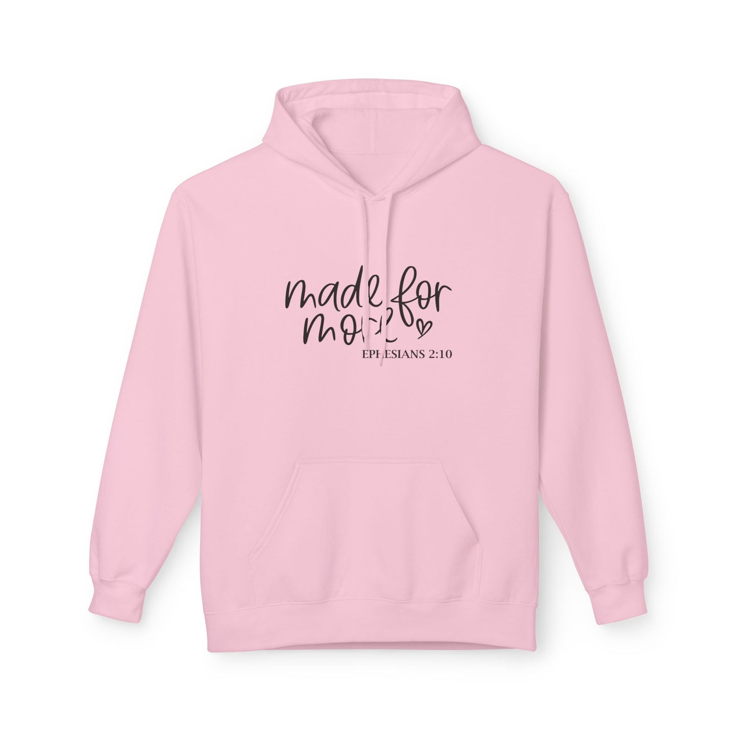 Made for Mom Fleece Hoodie - Gift for Mother's Day, Cozy Sweatshirt, Bible Verse Apparel, Unisex Hooded Sweatshirt, Perfect for Moms.