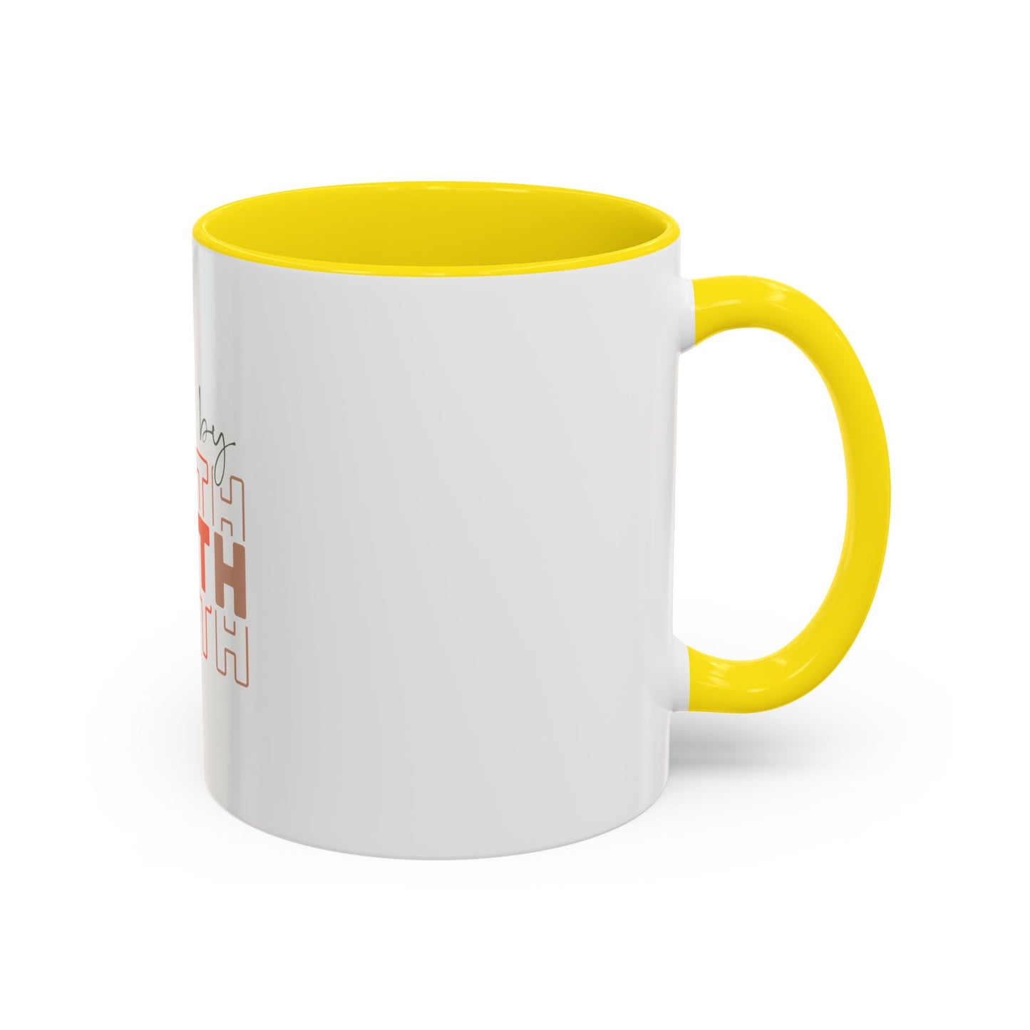 Faith-Inspired Accent Coffee Mug - Motivational Drinkware, Inspirational Gift, Home Office Decor, Prayer Mug, Christian Lifestyle