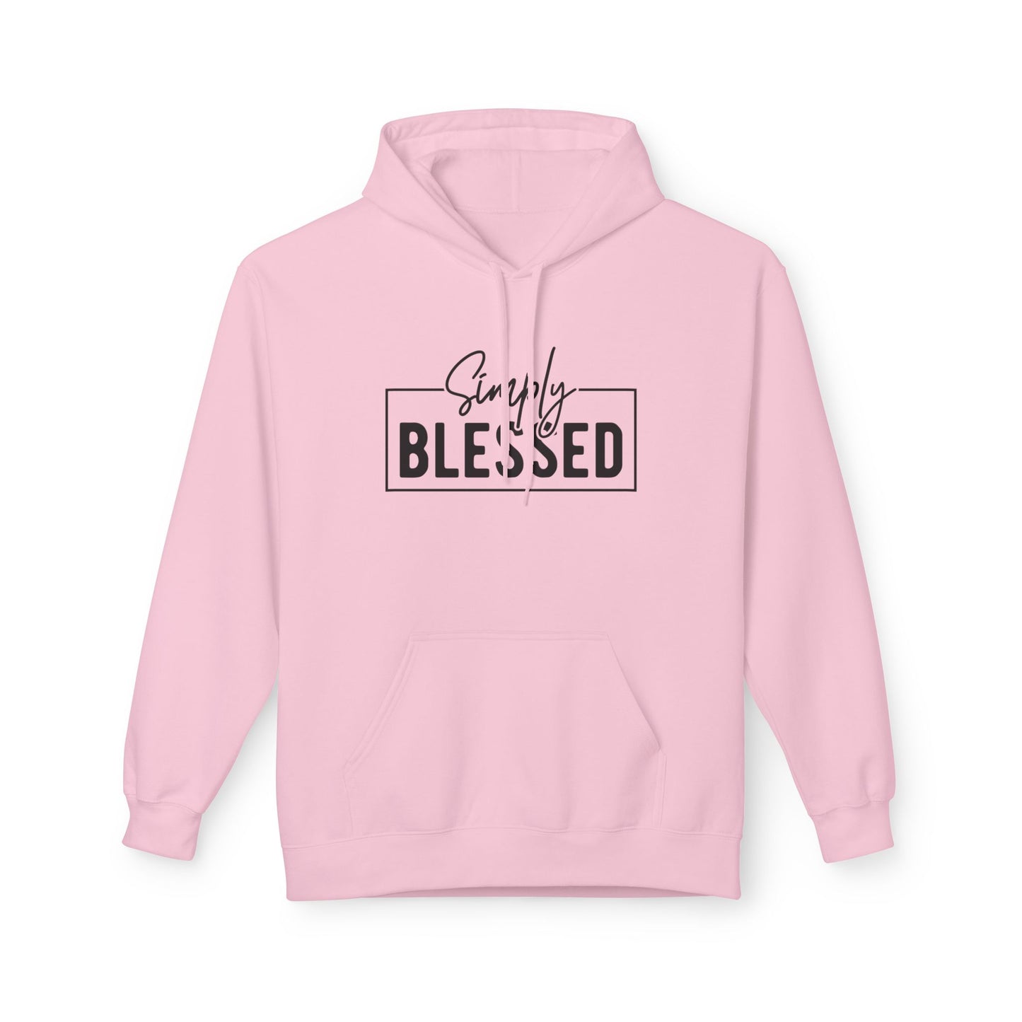Simply Blessed Fleece Hoodie | Cozy Gift for Faith Lovers | Perfect for Chill Days, Birthday, & Holidays | Unisex Apparel