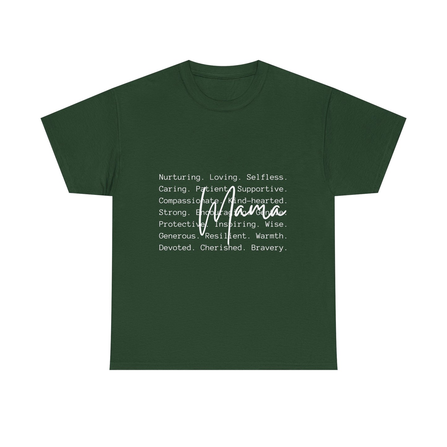 Inspirational Unisex Heavy Cotton Tee - Nurturing, Loving, Supportive Design
