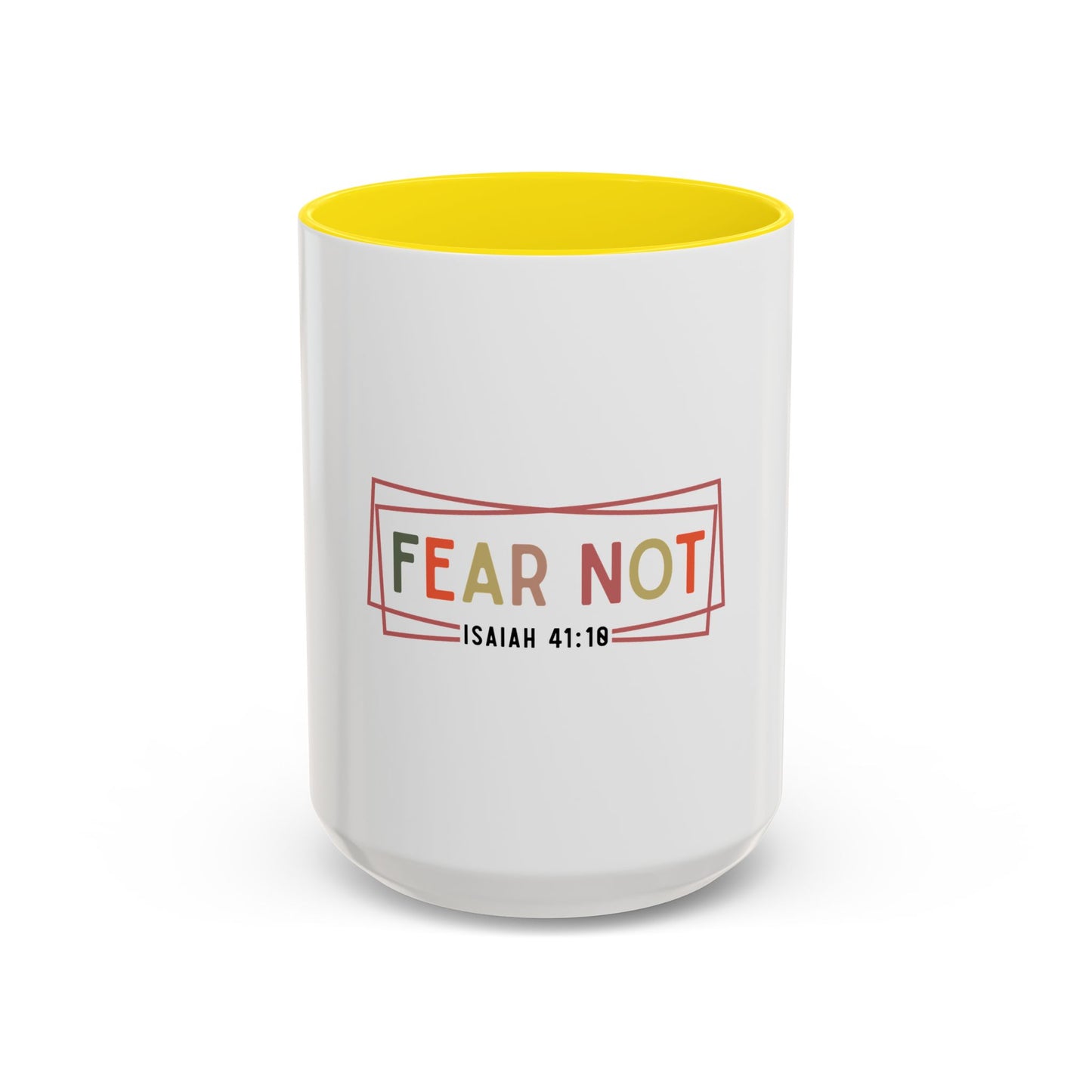 Inspirational Coffee Mug - Fear Not Isaiah 41:10, Motivational Gift, Christian Decor, Office Mug, Faith-Based Kitchenware
