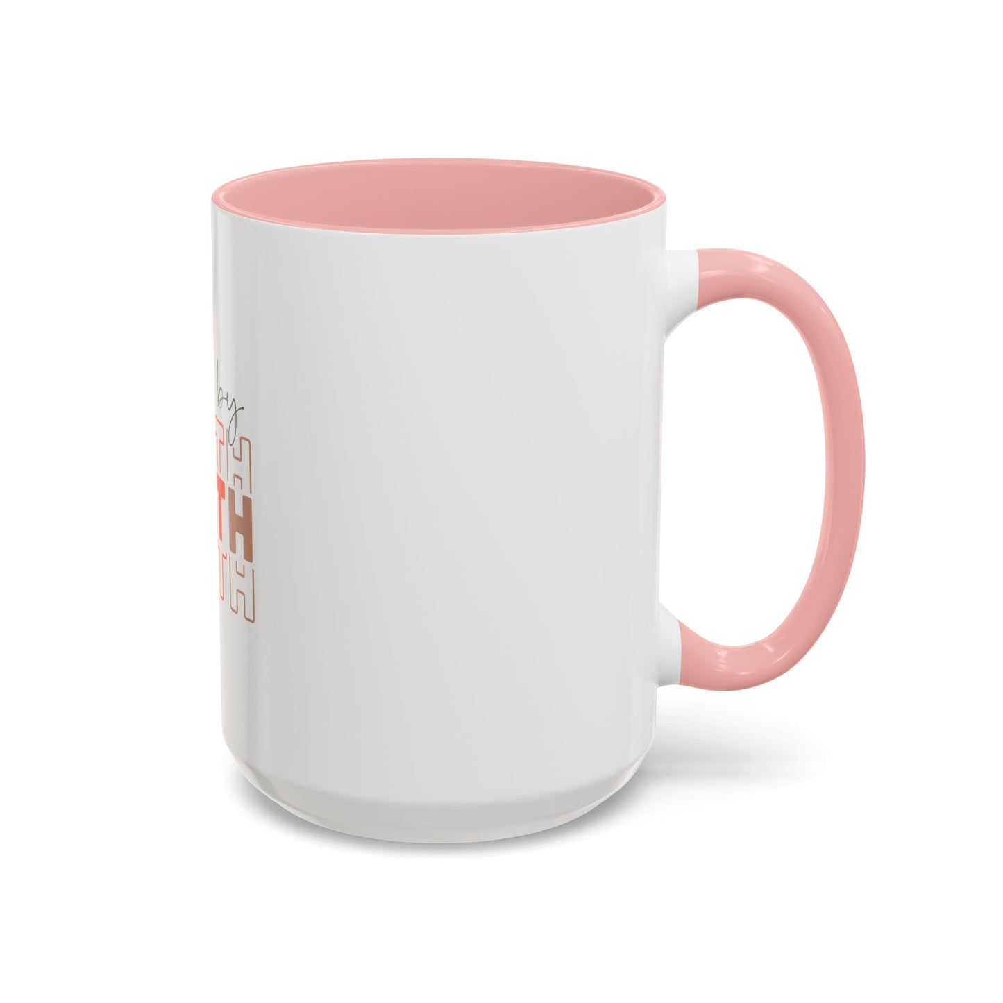 Faith-Inspired Accent Coffee Mug - Motivational Drinkware, Inspirational Gift, Home Office Decor, Prayer Mug, Christian Lifestyle