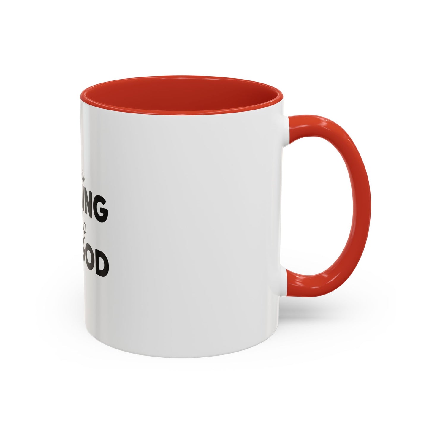 Faith-Inspired Coffee Mug, Black Accent Mug, Inspirational Gift, God-Themed Drinkware, Religious Office Decor, Christian Coffee Cup