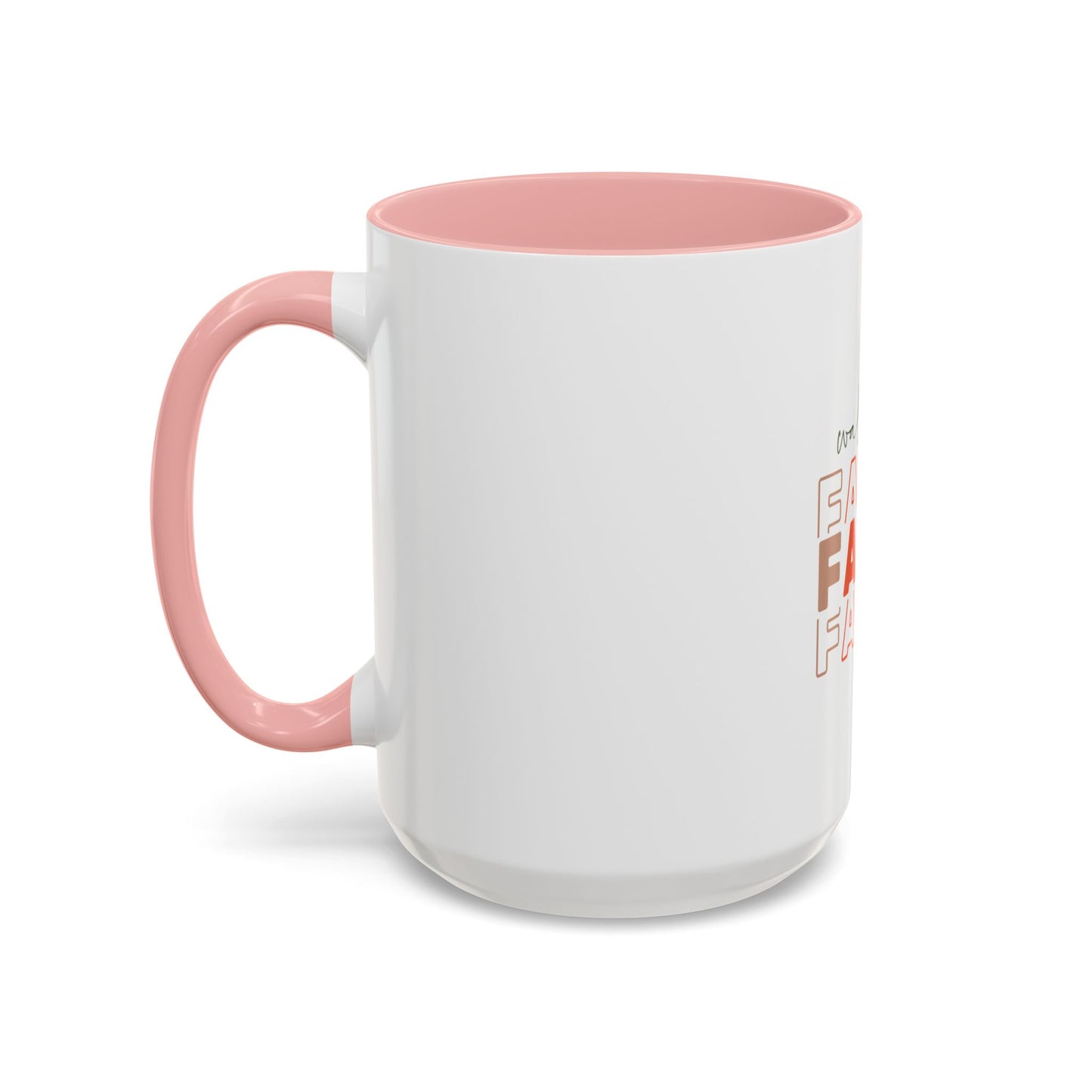 Faith-Inspired Accent Coffee Mug - Motivational Drinkware, Inspirational Gift, Home Office Decor, Prayer Mug, Christian Lifestyle