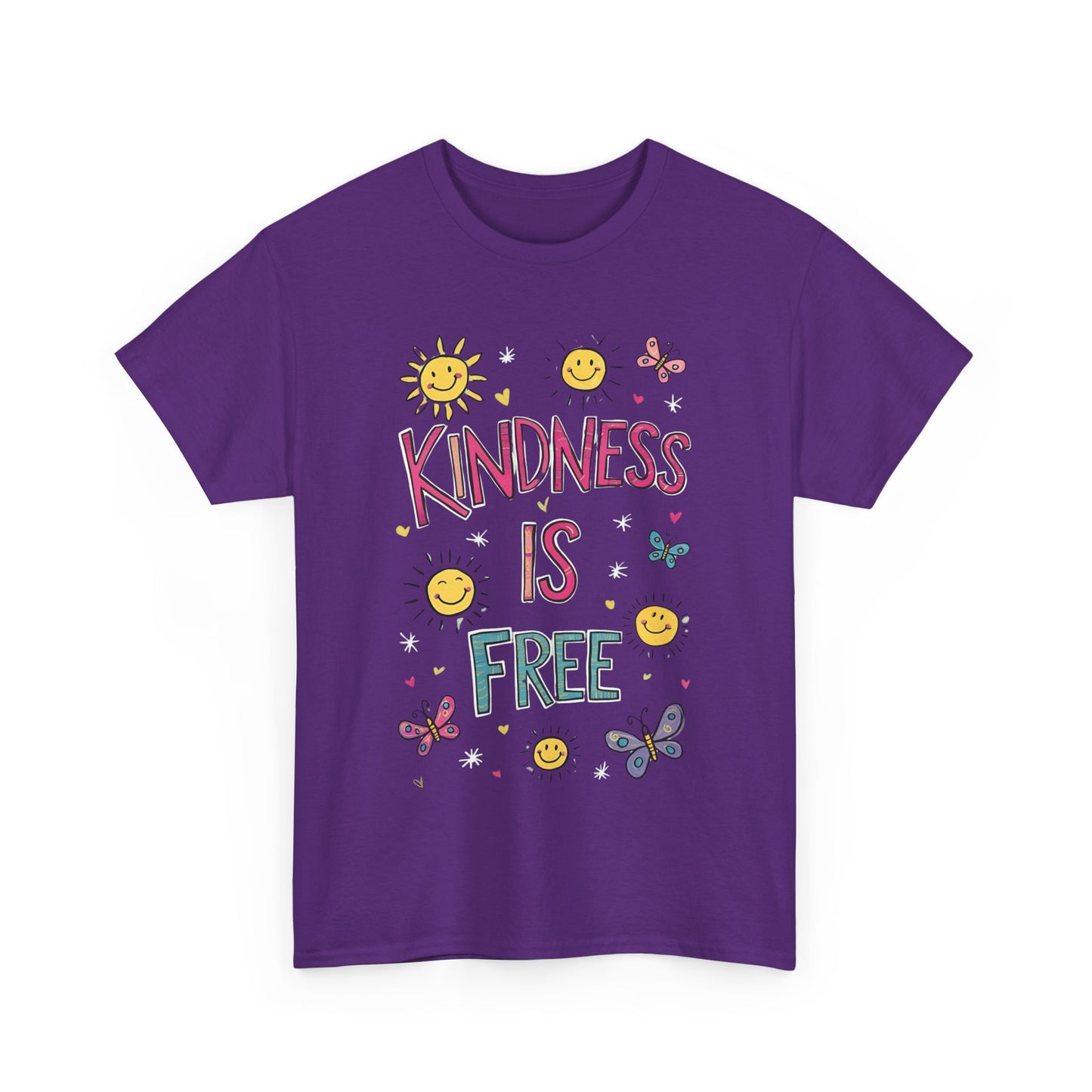 Kindness is Free T-Shirt | Unisex Heavy Cotton Tee for Spreading Positivity
